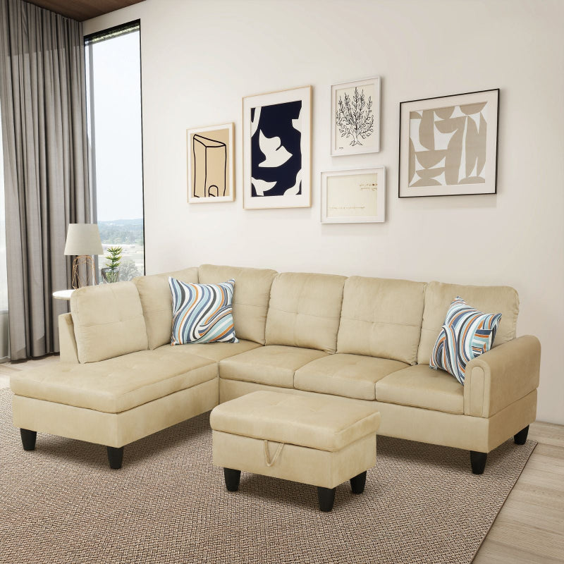 Aainehome L-shape Sofa Set