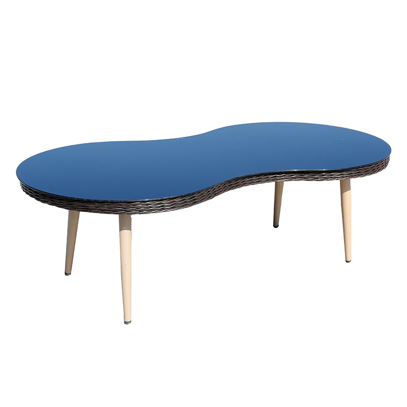 Espresso Polyethylene and Iron 5-Piece Outdoor Sofa Set - product image