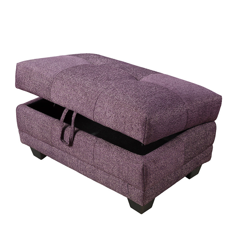 3-teiliges L-förmiges Sofa-Set aus Amaranth-Leinen