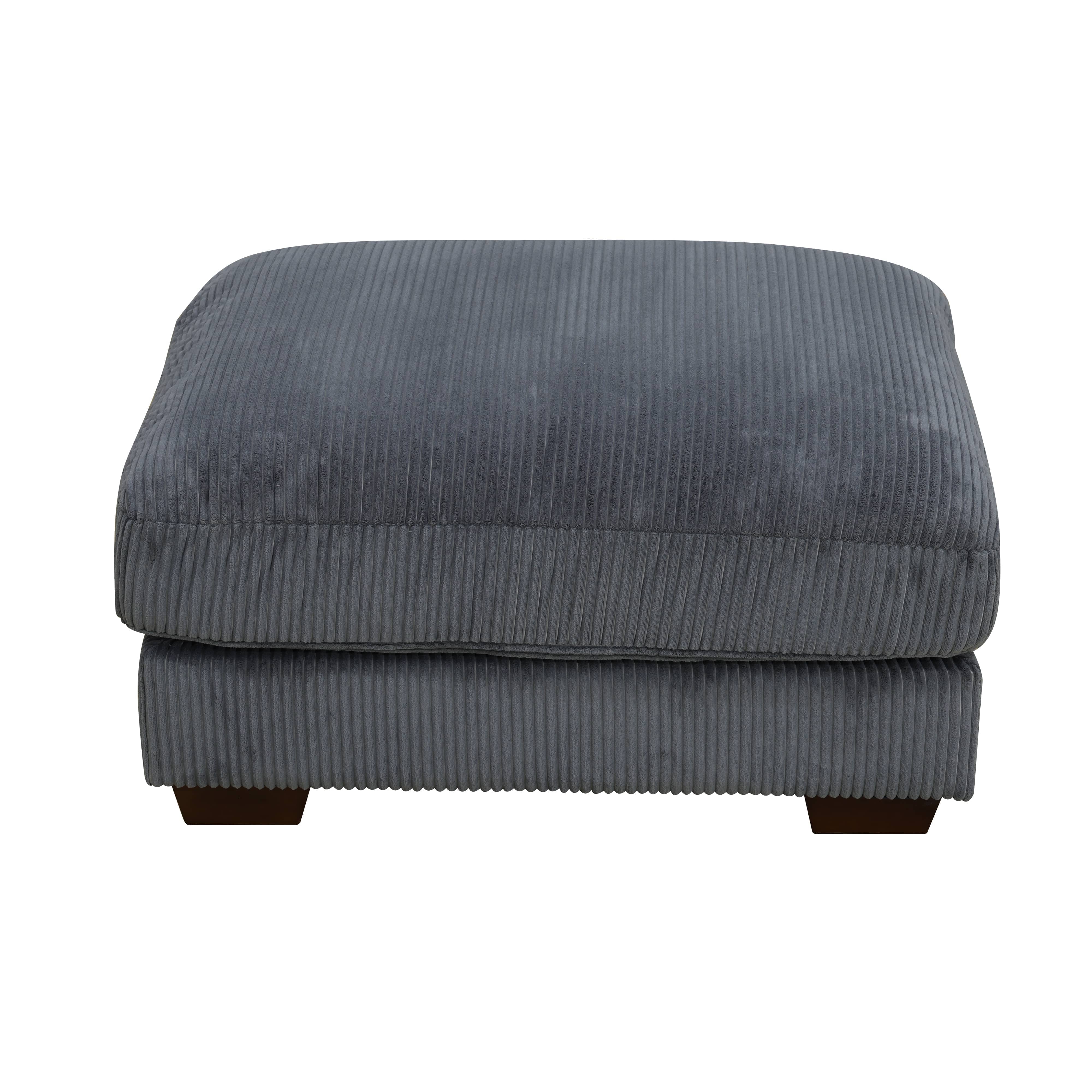 Ainehome Dark Grey Corduroy 6-Piece Living Room Sofa Set-4