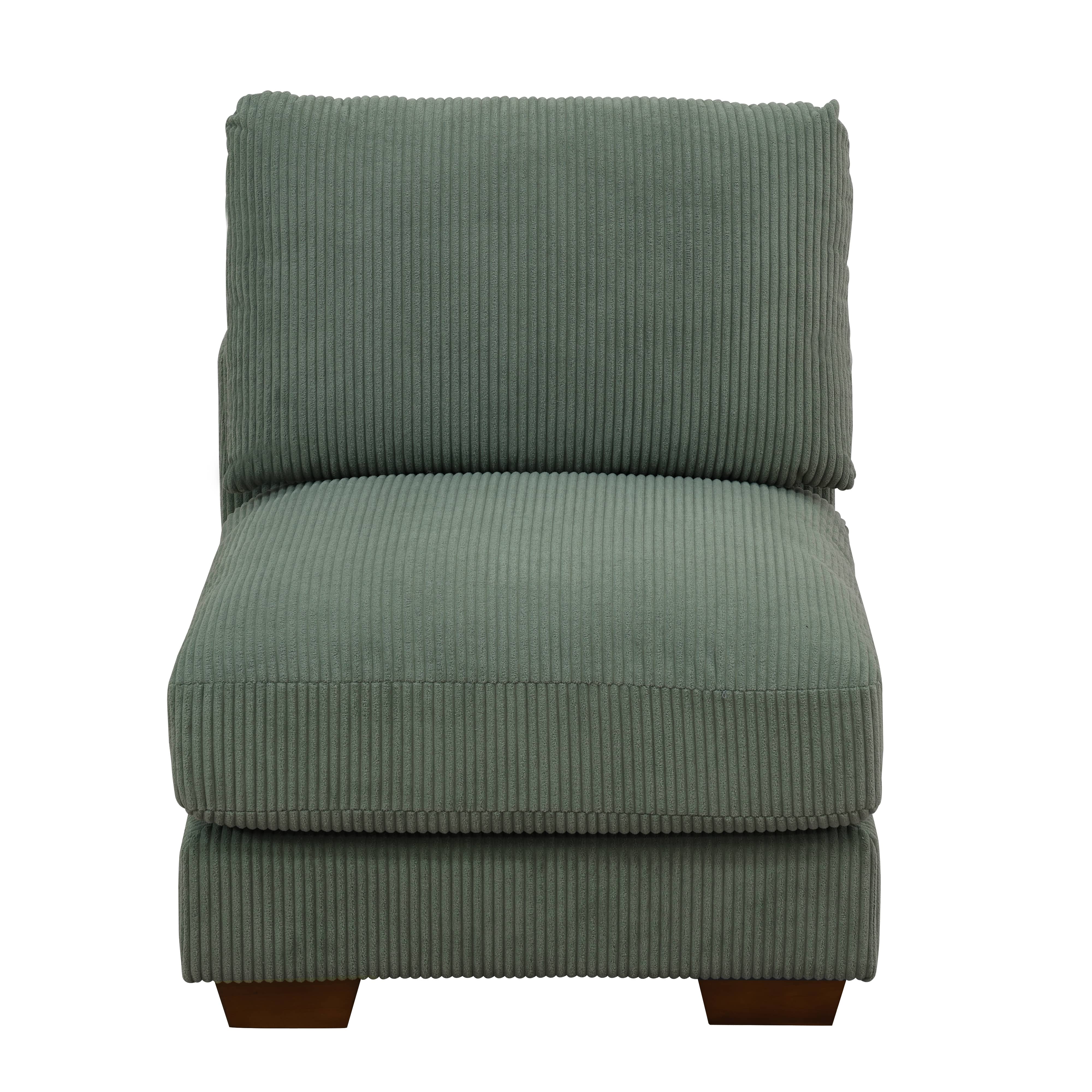Ainehome Green Corduroy 7-Piece Living Room Sofa Set-2