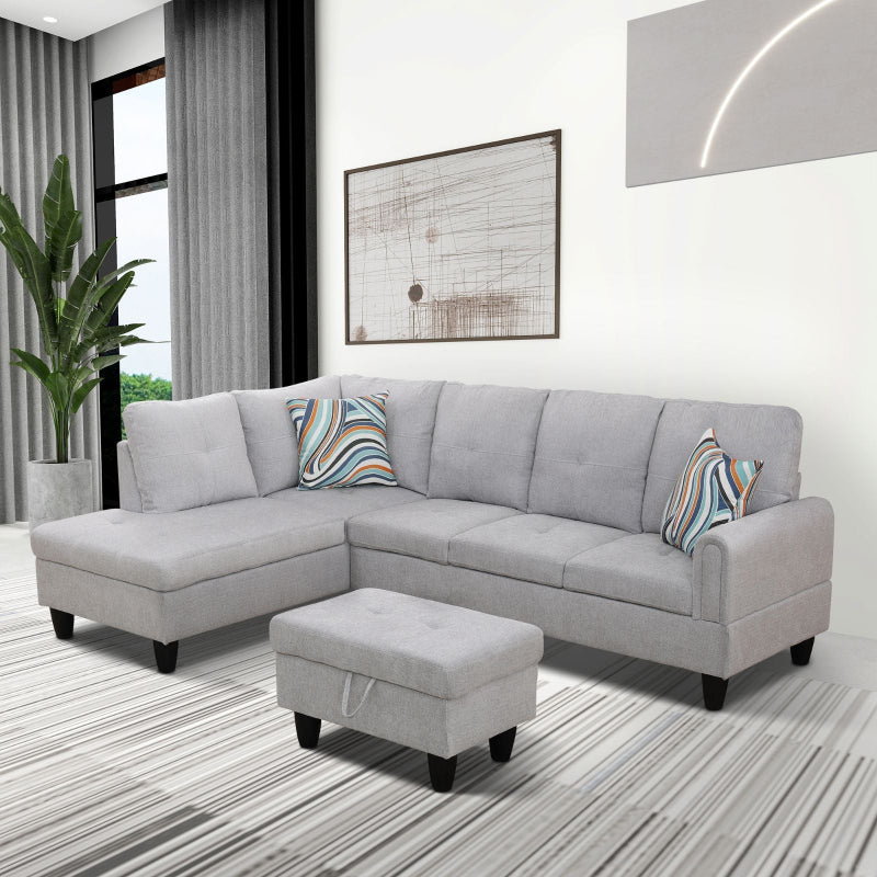 Aainehome L-shape Sofa Set