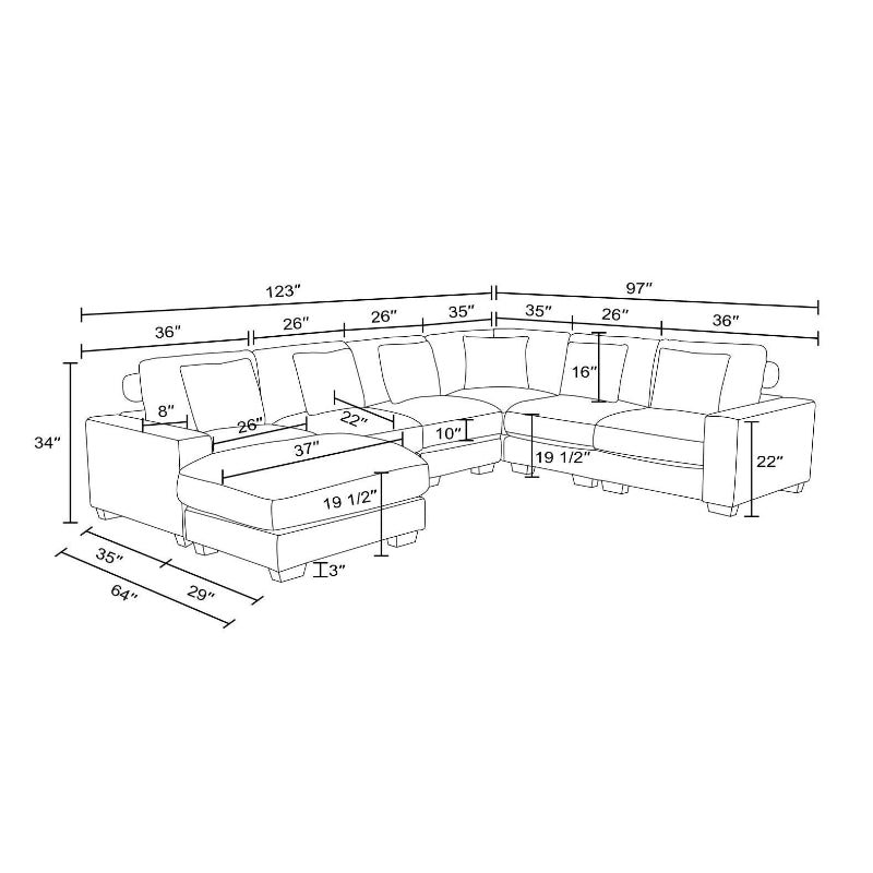 Aainehome Sofa Set