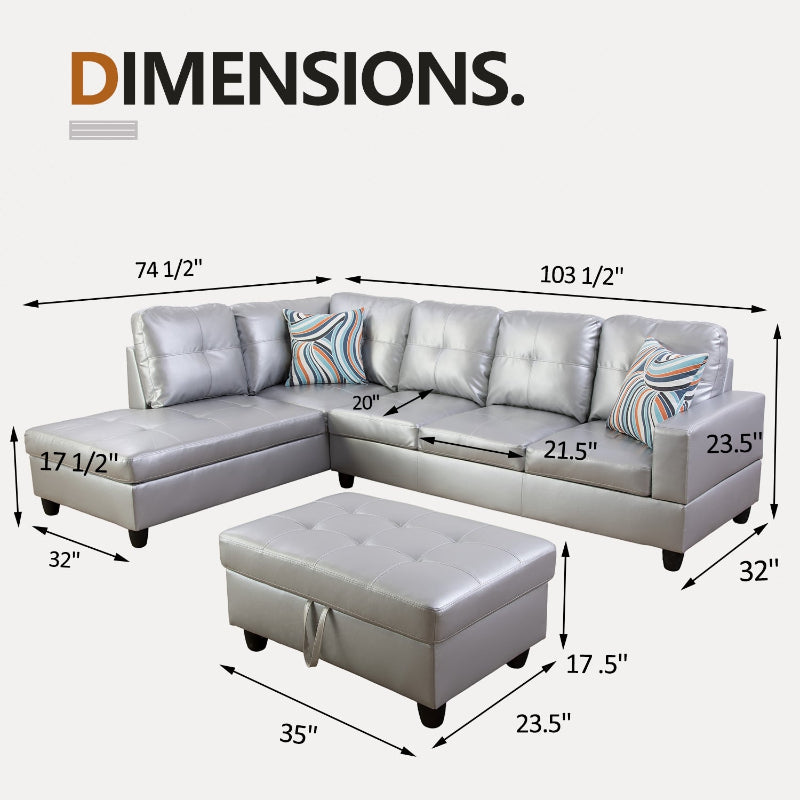 Aainehome L-Shaped Sofa