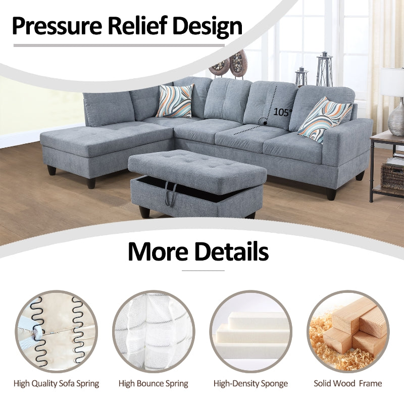 Aainehome L-Shaped Sofa