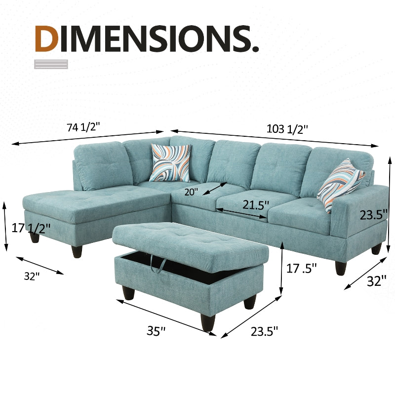 Aainehome L-Shaped Sofa