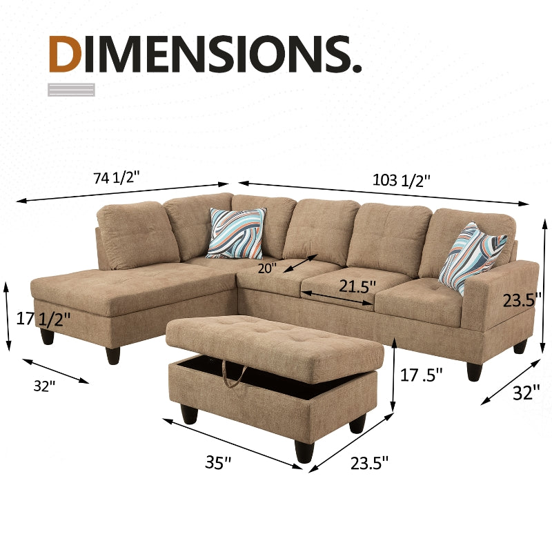 Aainehome L-Shaped Sofa