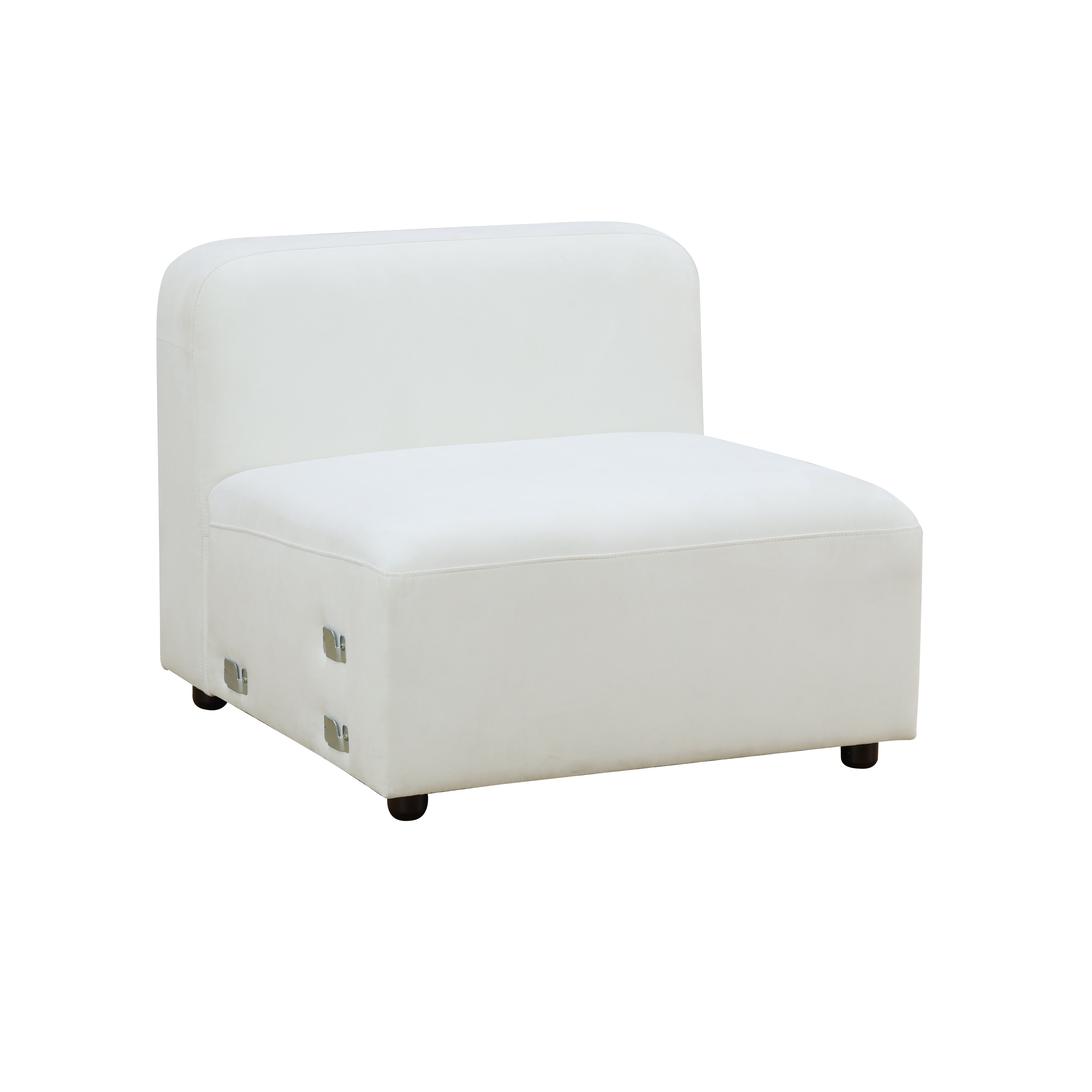 Ainehome White Microfiber 4-Piece Living Room Sofa Set