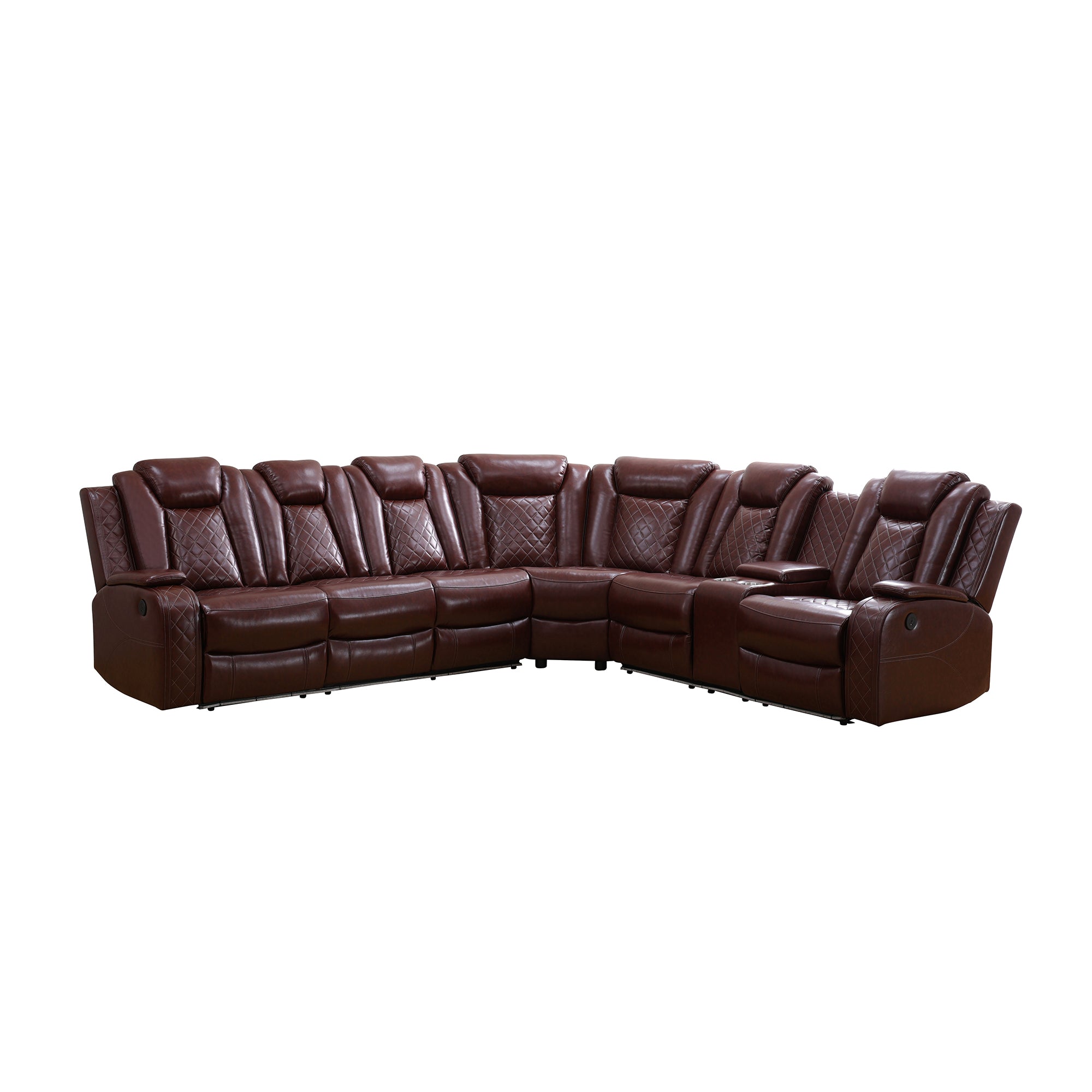 Breathable Leather Living Room 3-Piece Sofa Set