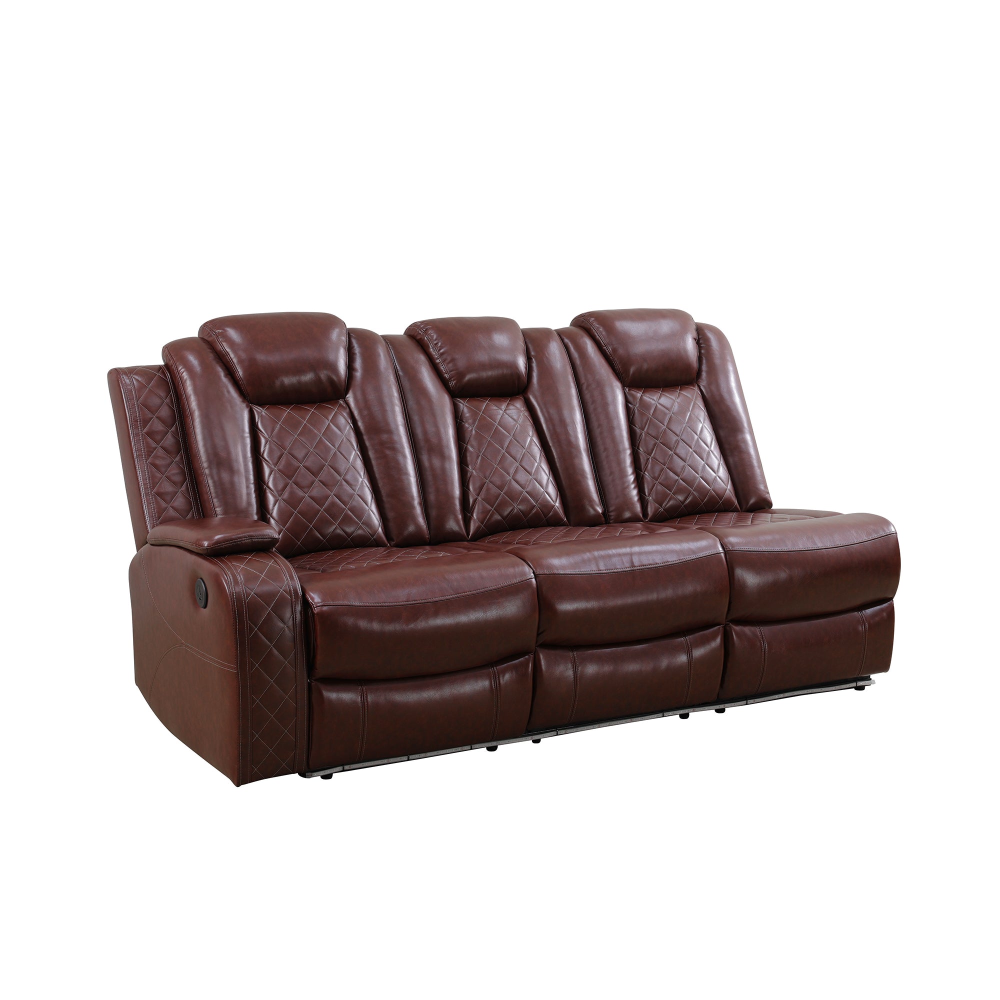 Breathable Leather Living Room 3-Piece Sofa Set