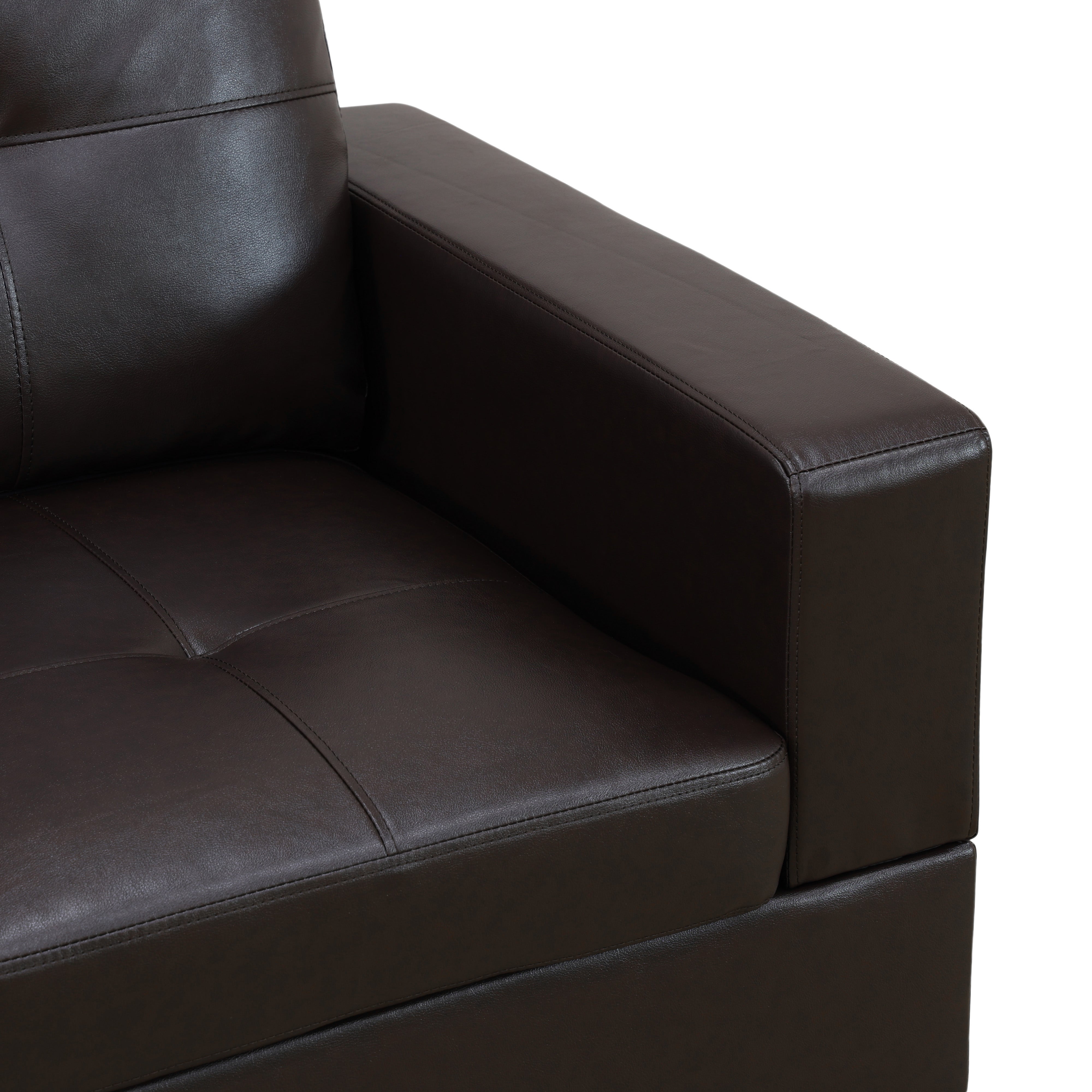 Ainehome Faux Leather L-Shaped 2/3-Piece two seats three seats Sofa Living Room Sofa Set