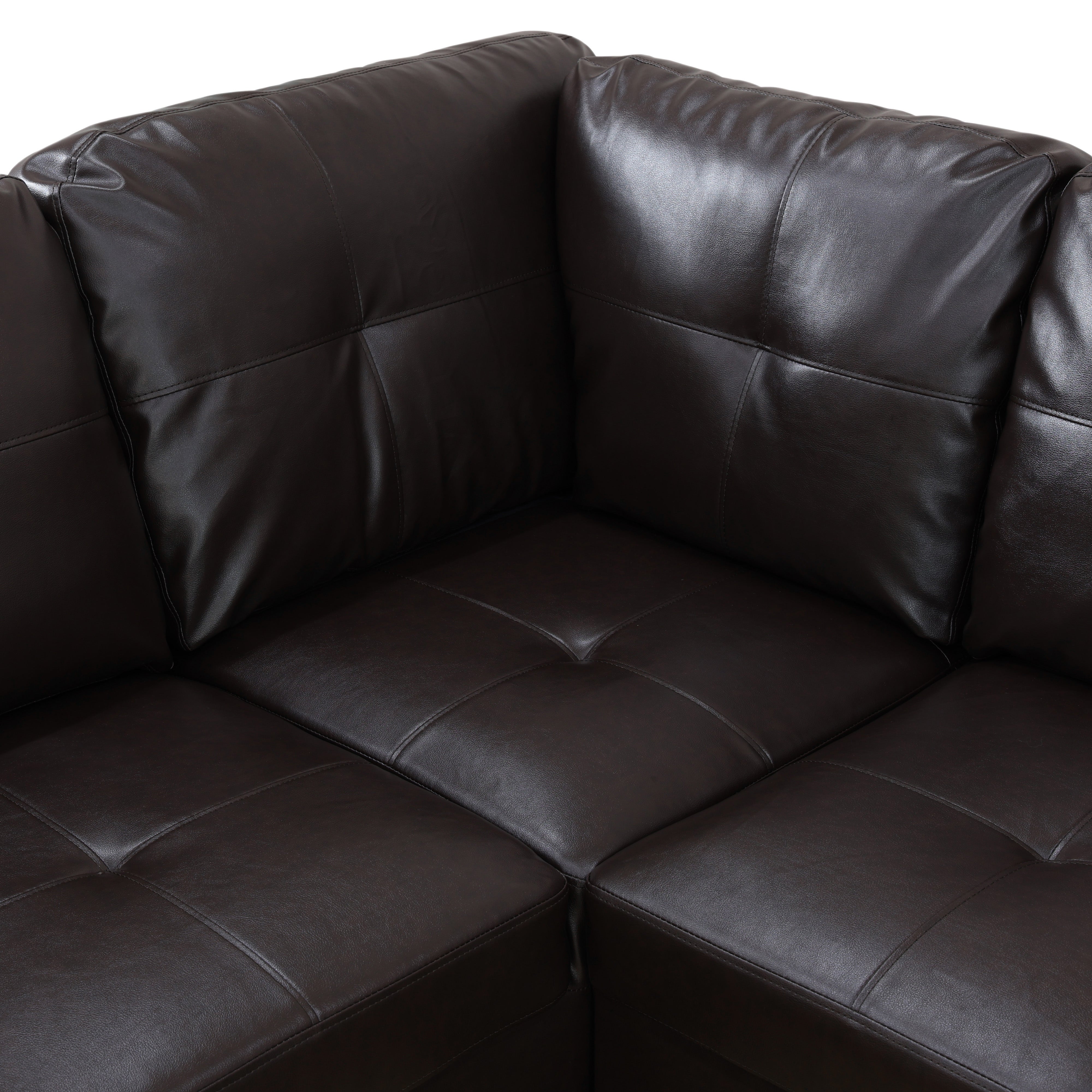Ainehome Faux Leather L-Shaped 2/3-Piece two seats three seats Sofa Living Room Sofa Set