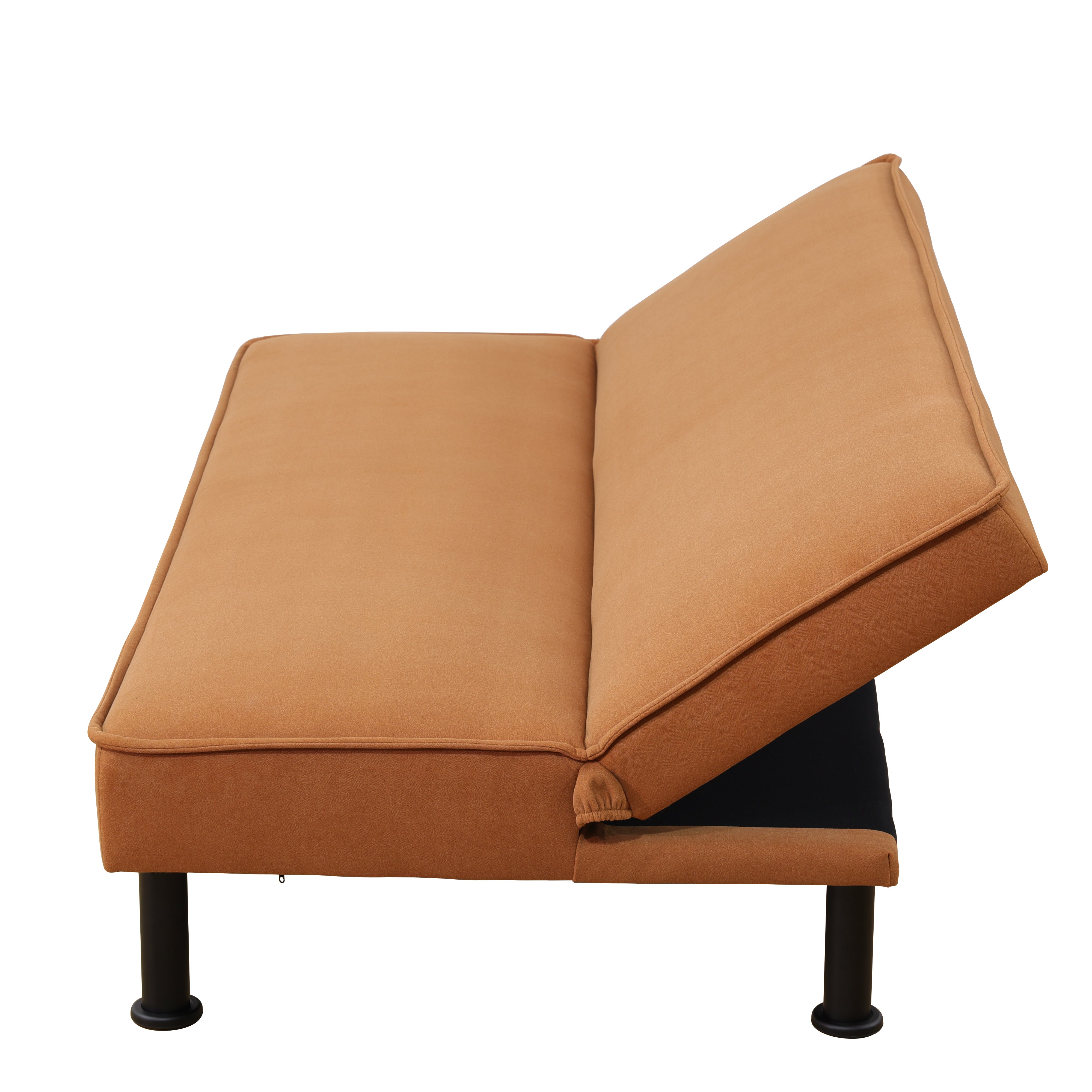 Ainehome Schlafsofa aus Flanell in hellem Kaffee