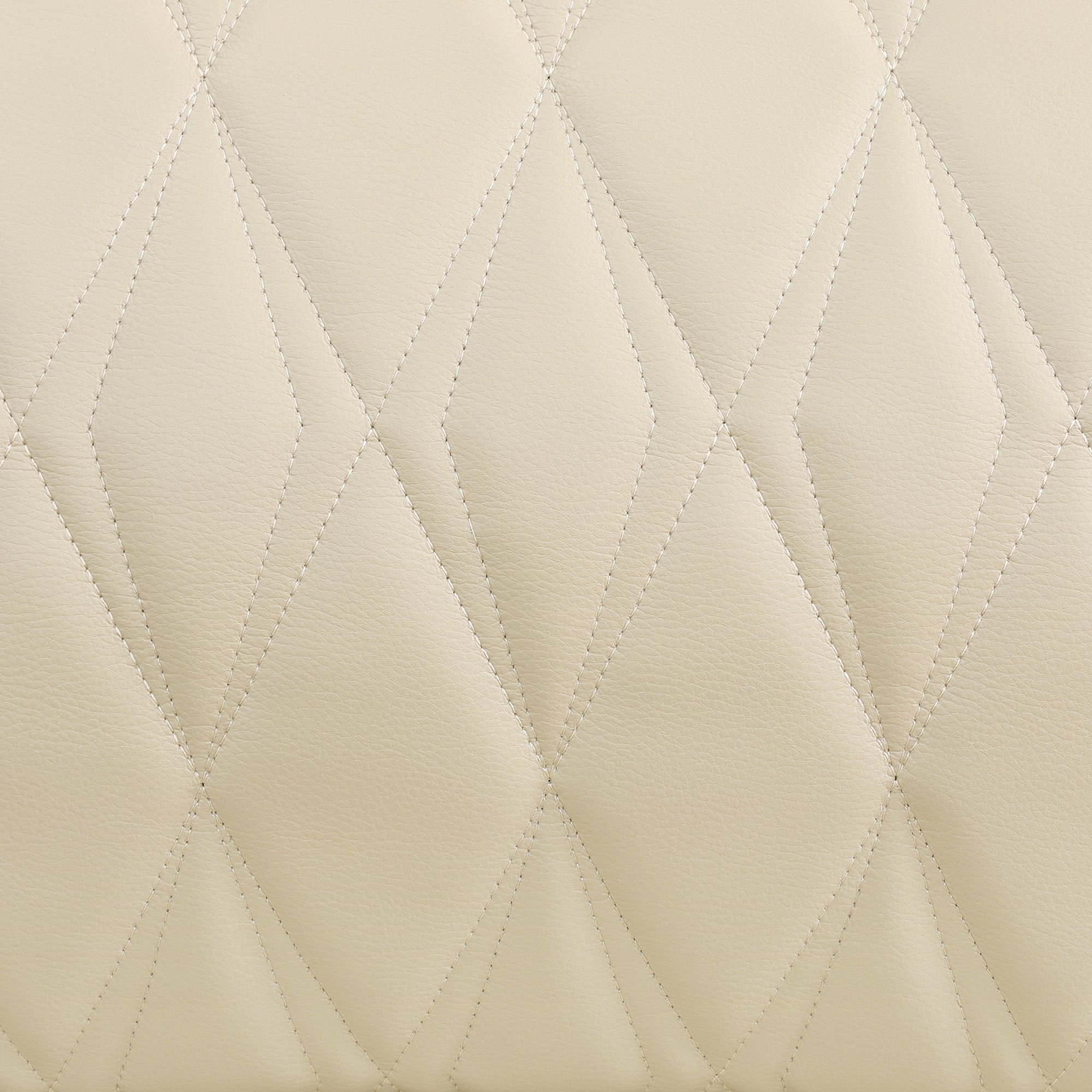 Beige Breathing Leather Living Room Recliner Chair