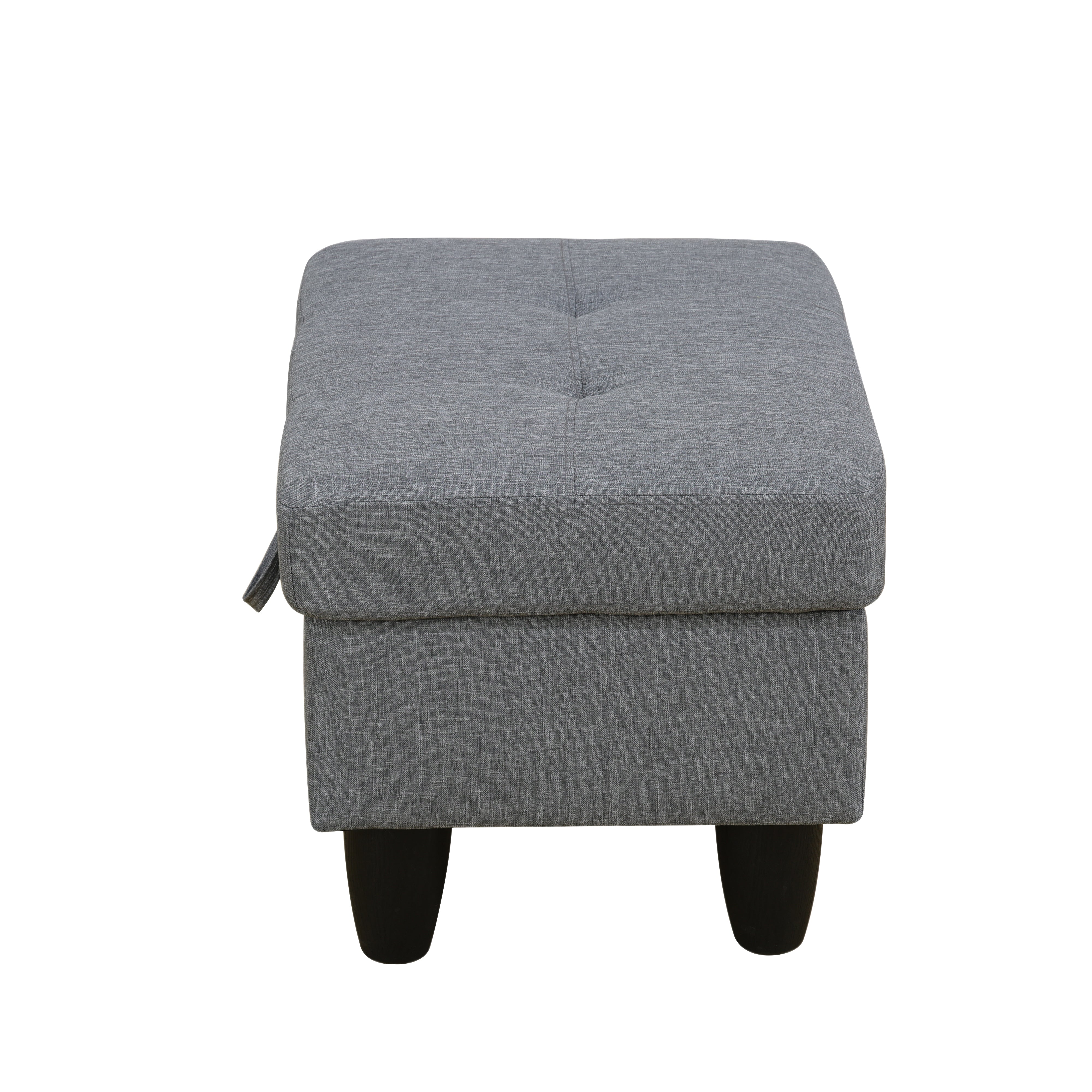 Sofá otomano de lino gris para sala de estar de Ainehome