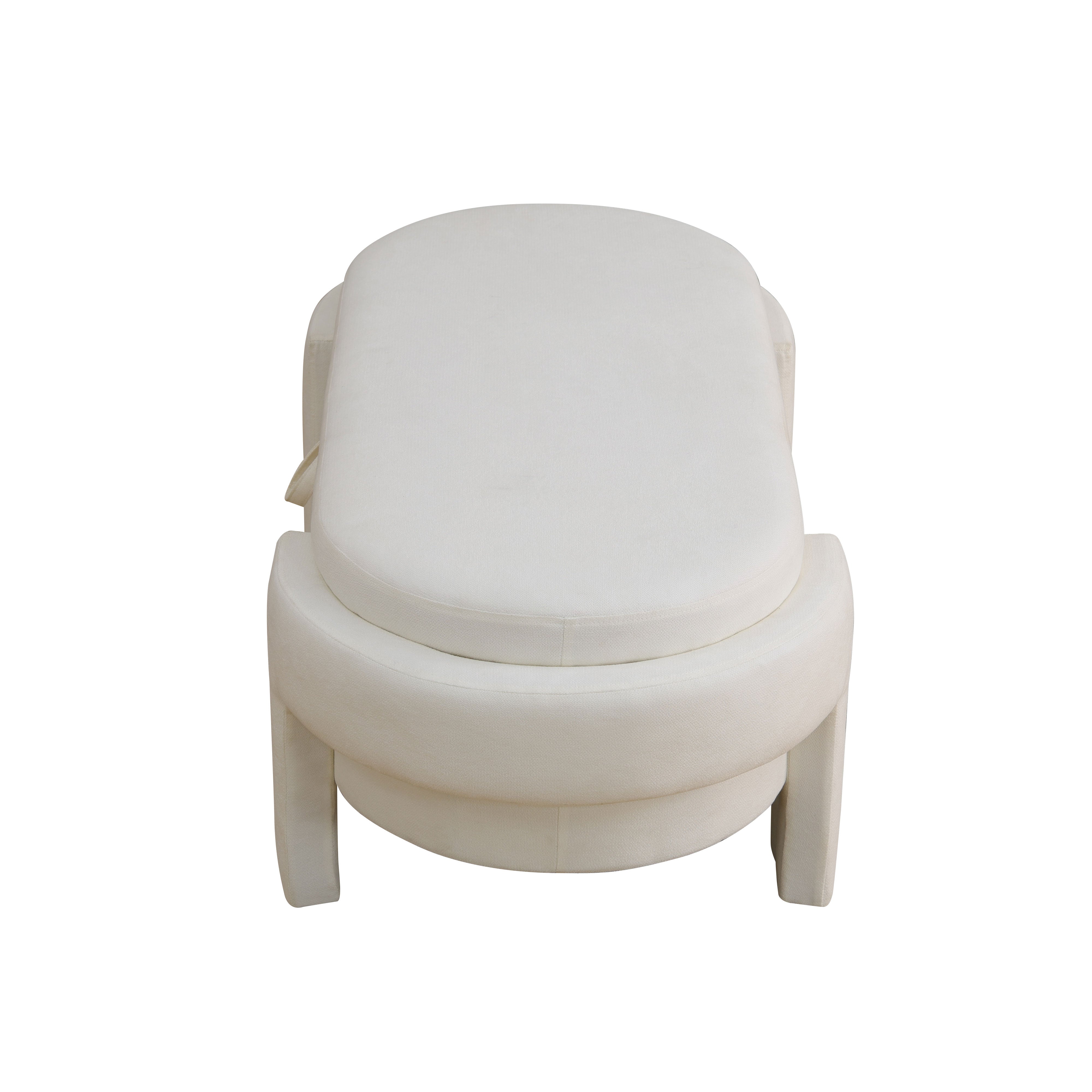 Off-White Calico living room Ottoman