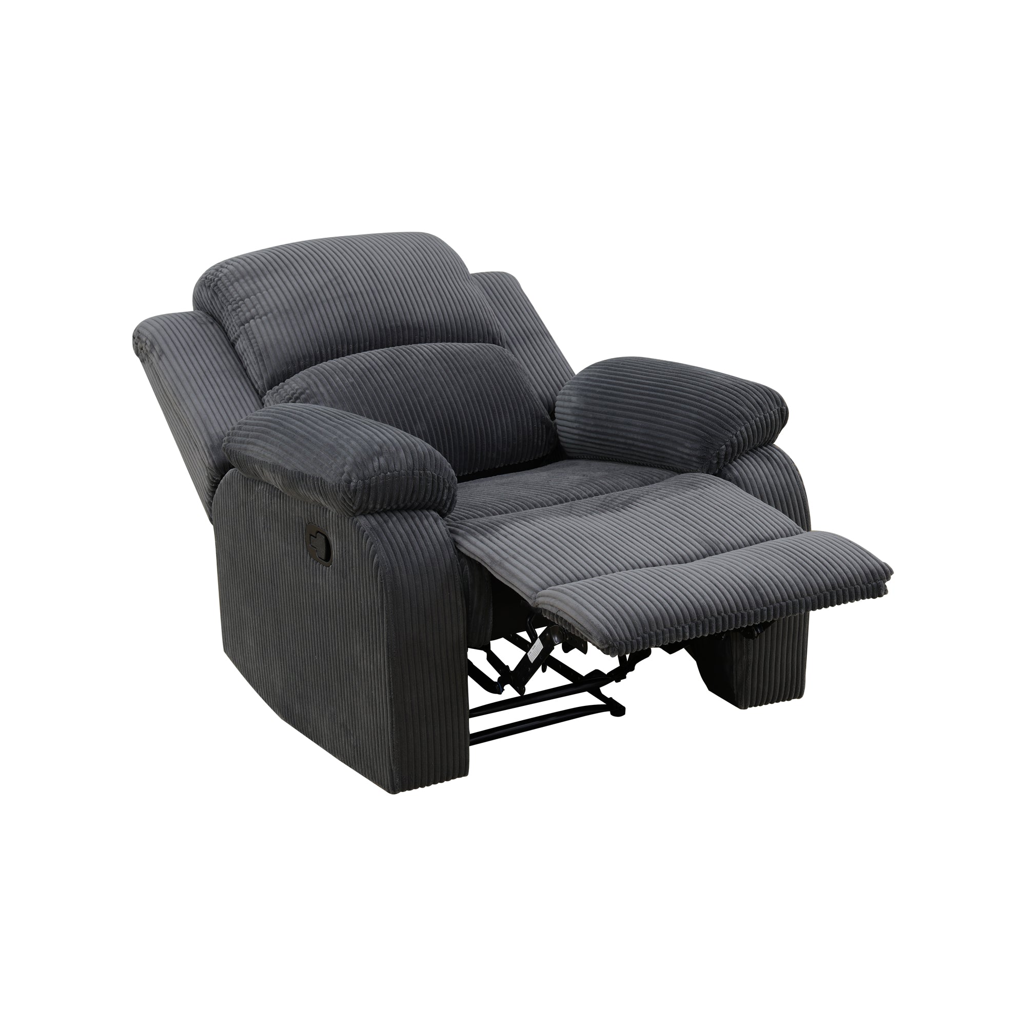 Ainehome Dark Grey Flannel 1-seat Living Room Recliner Chair