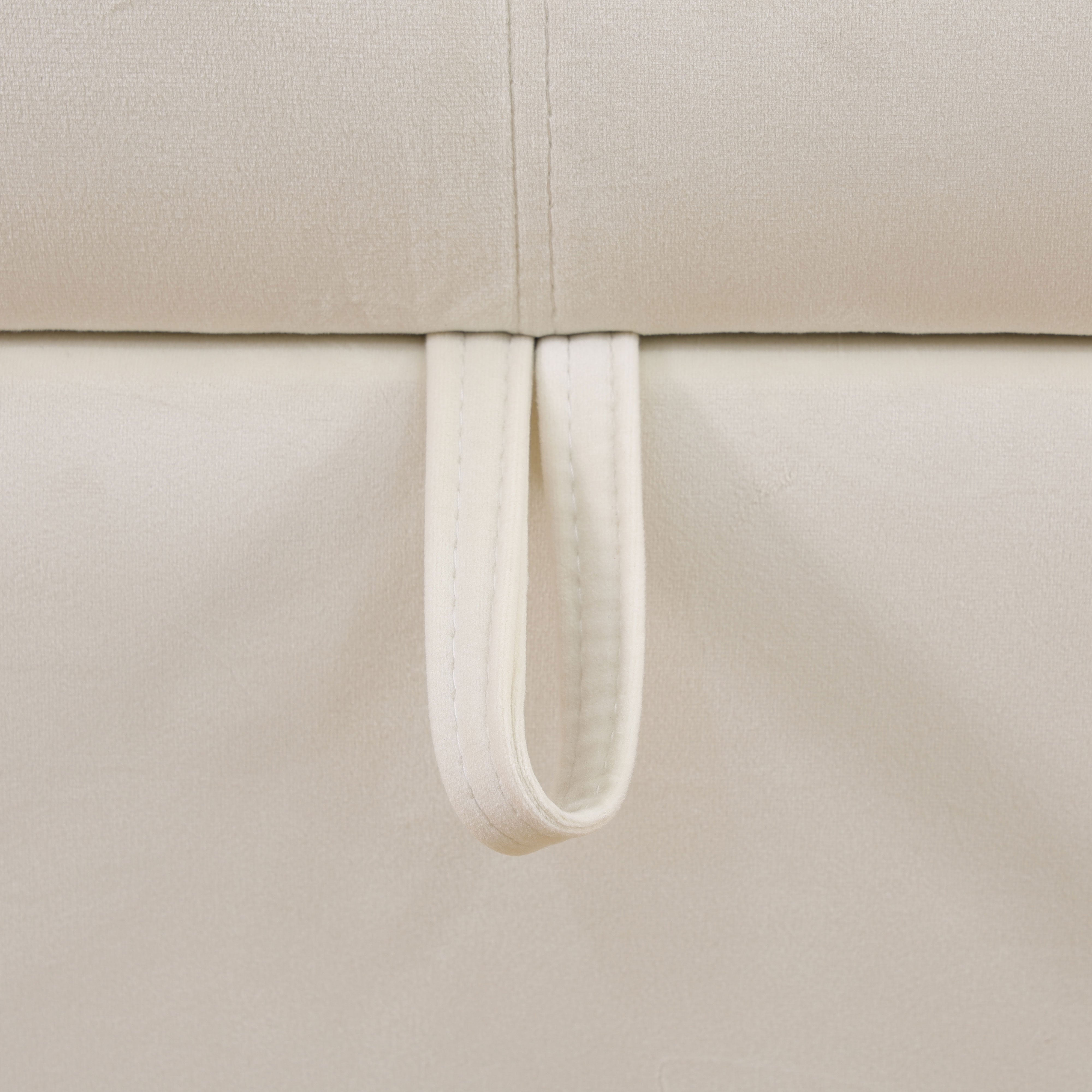 A AINEHOME White Fluffy Fabric Bedroom Storage Bench