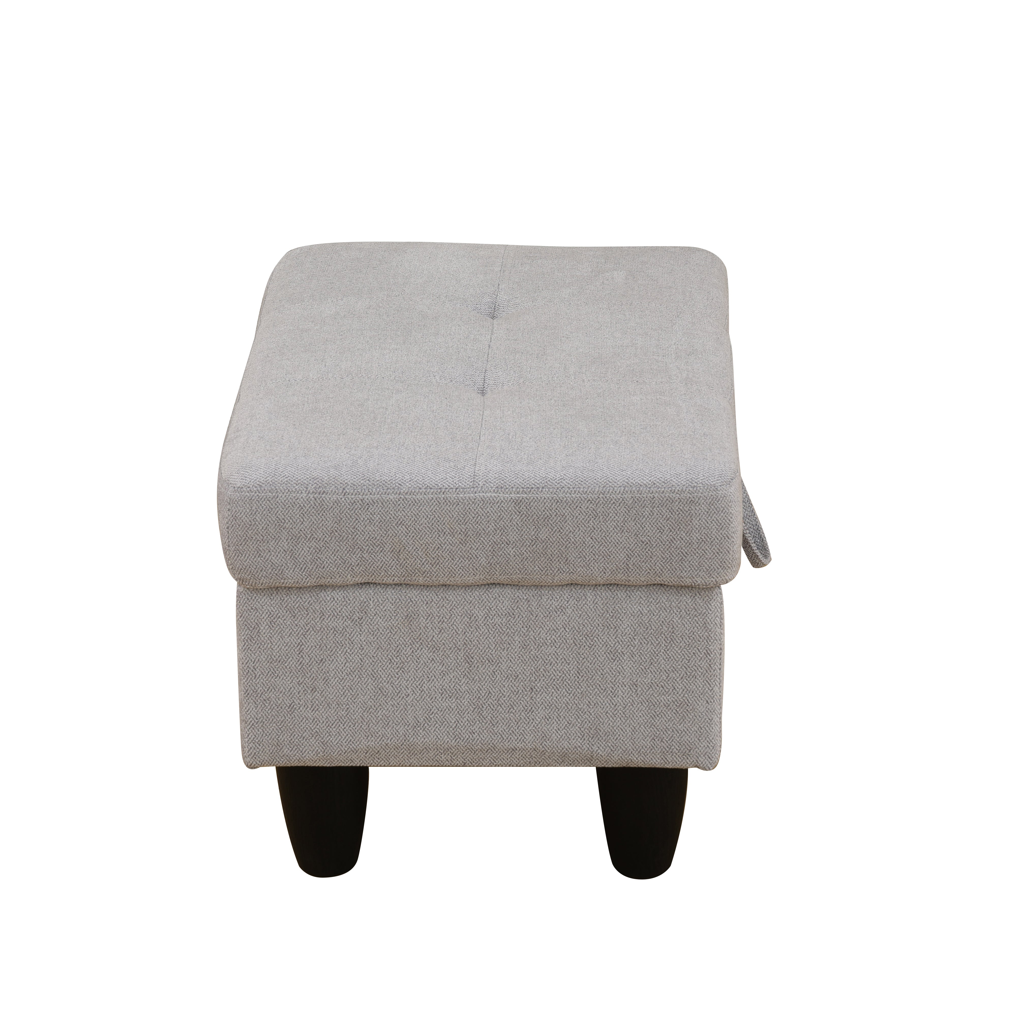 Sofá otomano de franela gris para sala de estar de Ainehome