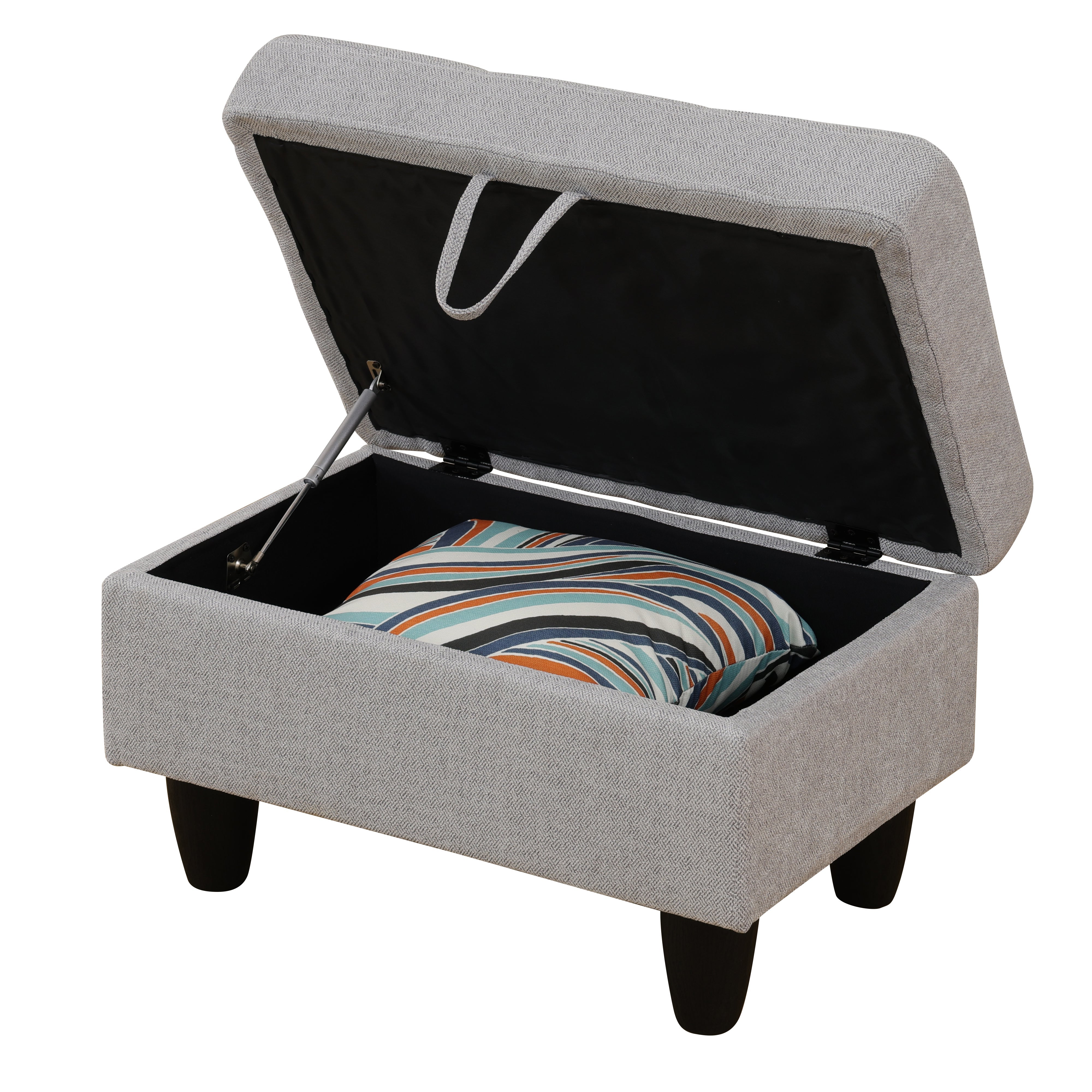 Ainehome Grey Flannel Living Room Sofa Ottoman