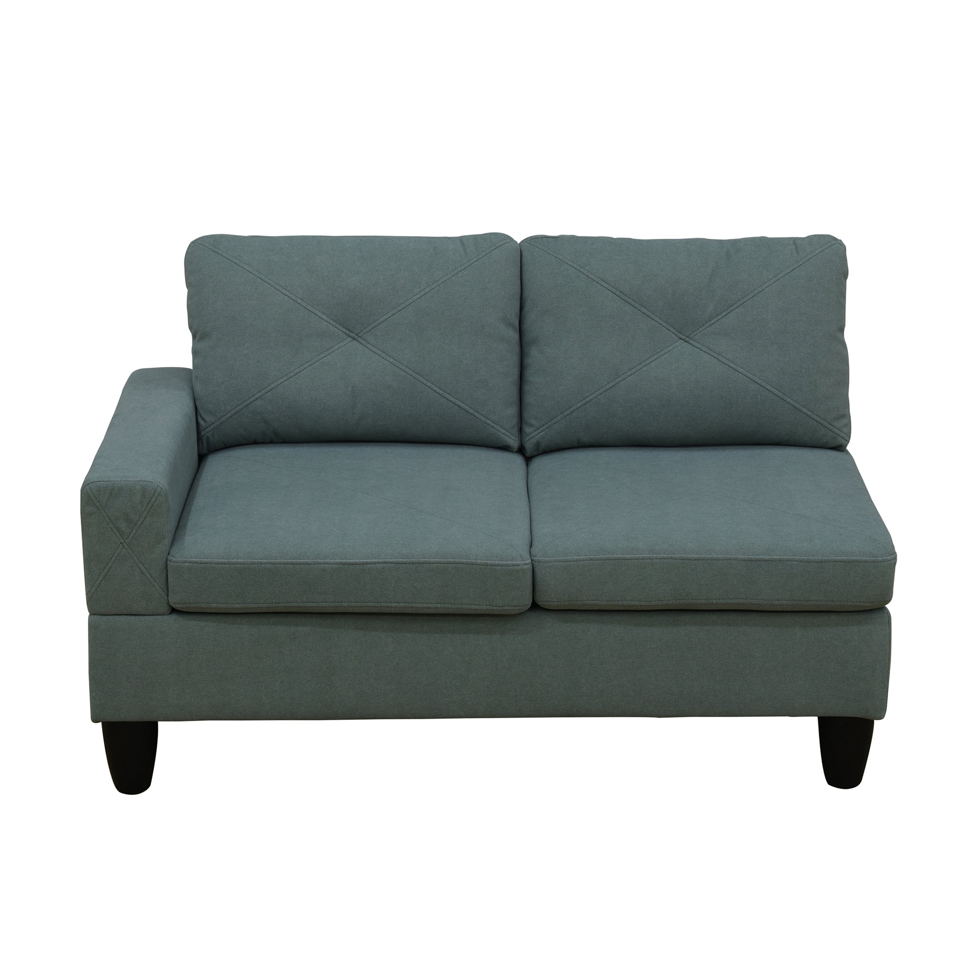 Ainehome Dendrobium Green Calico 4-Piece Living Room Sofa Set