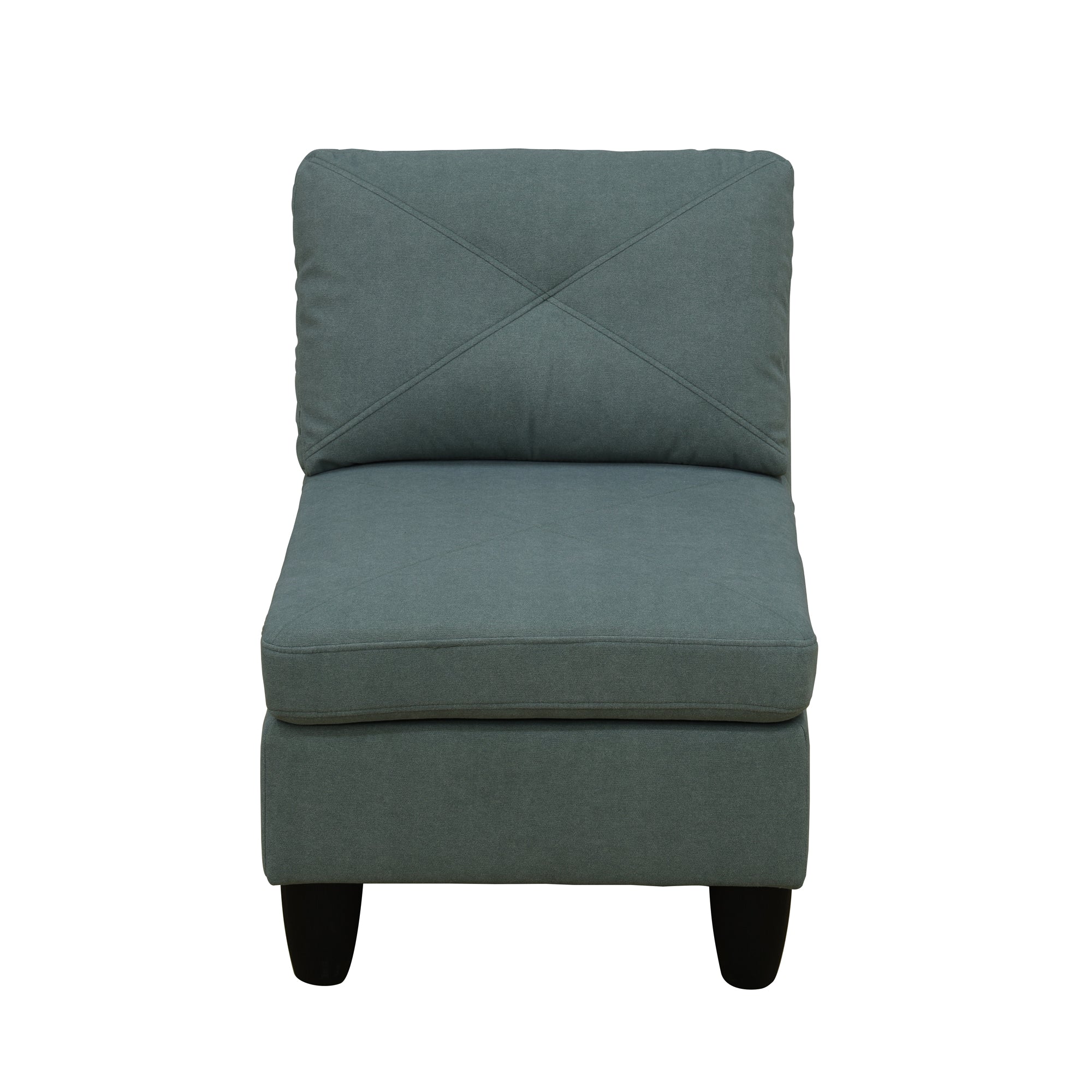 Ainehome Dendrobium Green Calico 4-Piece Living Room Sofa Set