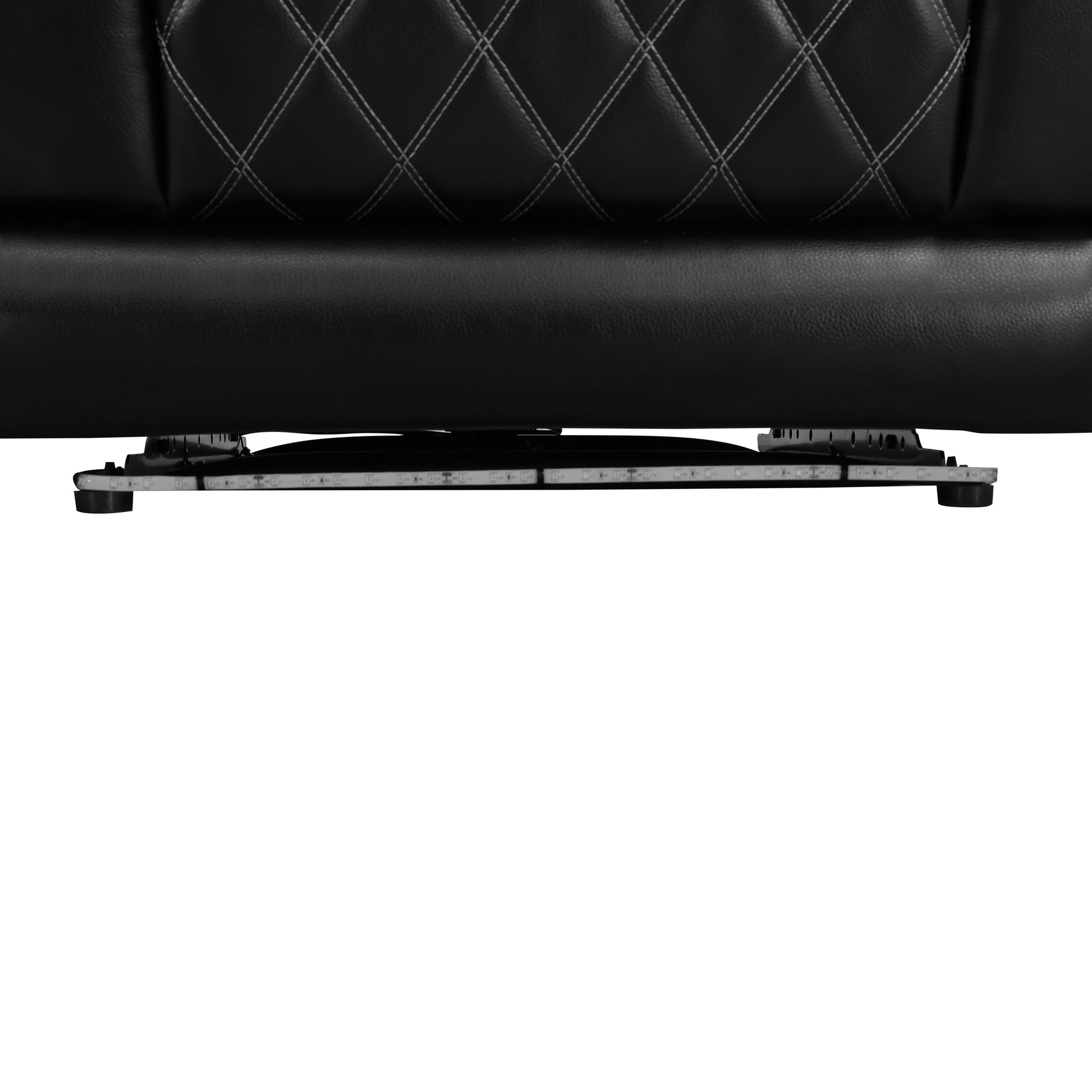 Black Breathable Leather 3-Piece Living Room Functional Sofa Set