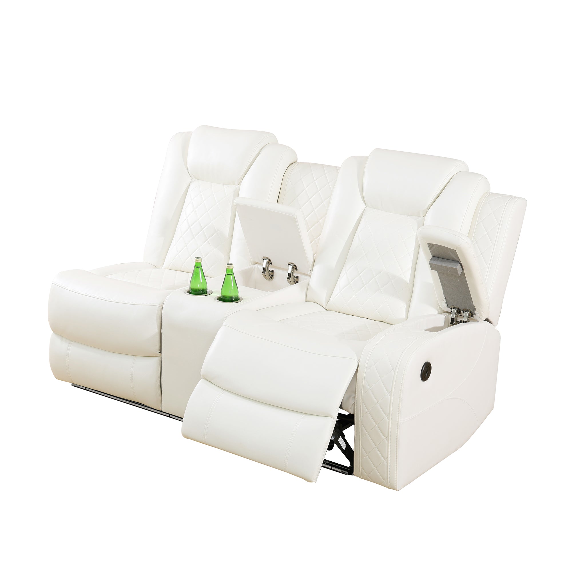 Breathable Leather Living Room 3-Piece Sofa Set