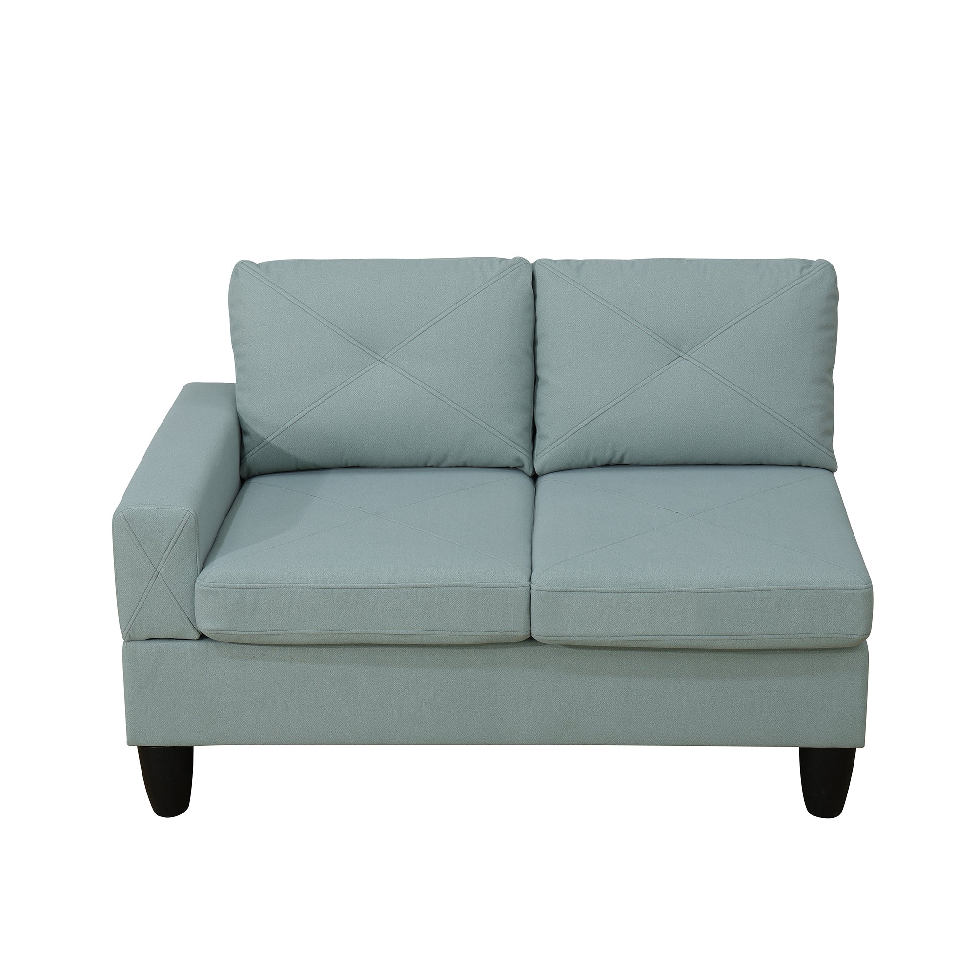 Ainehome Pale Green Massa Flannel 4-Piece Couch Living Room Sofa Set