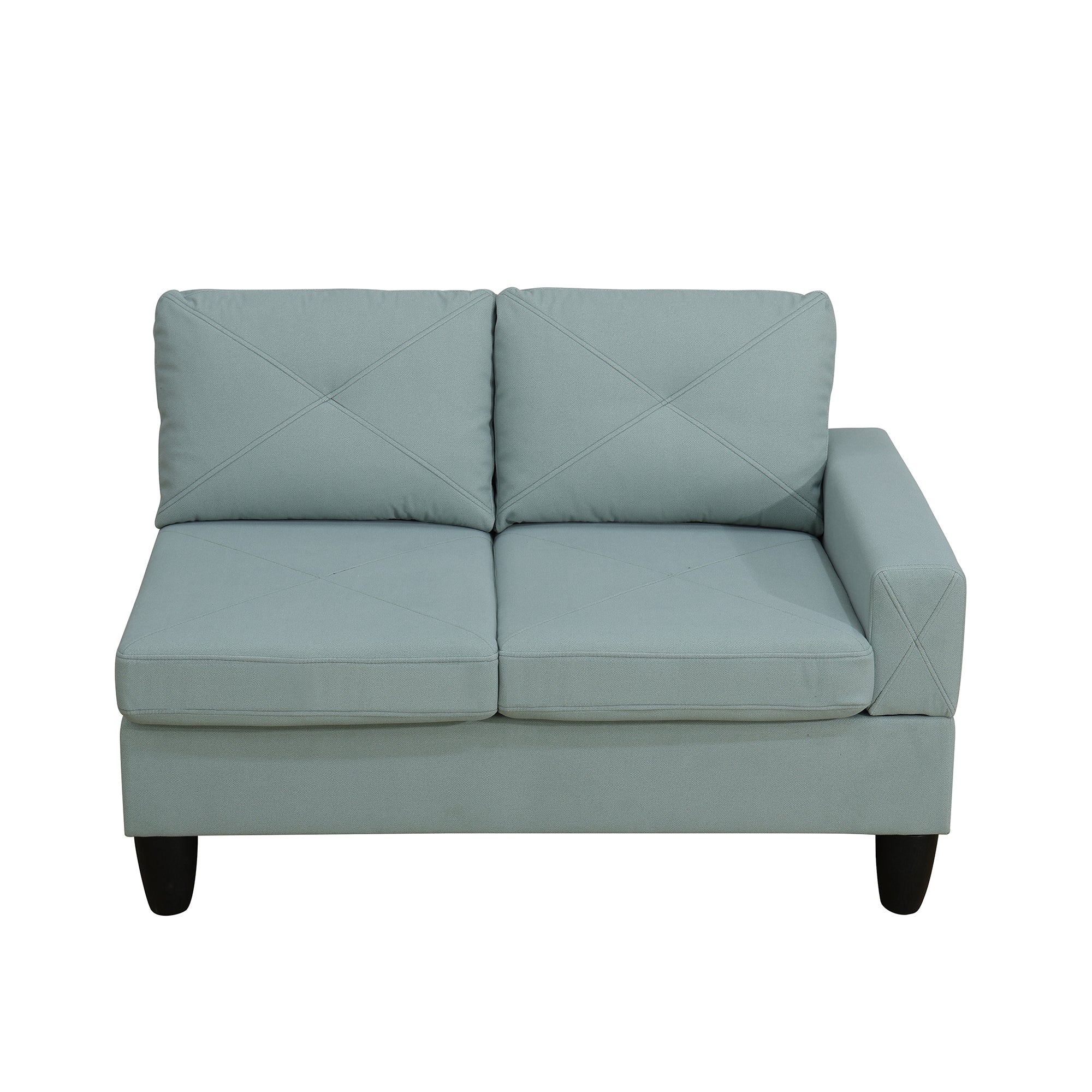 Ainehome Pale Green Massa Flannel 4-Piece Couch Living Room Sofa Set
