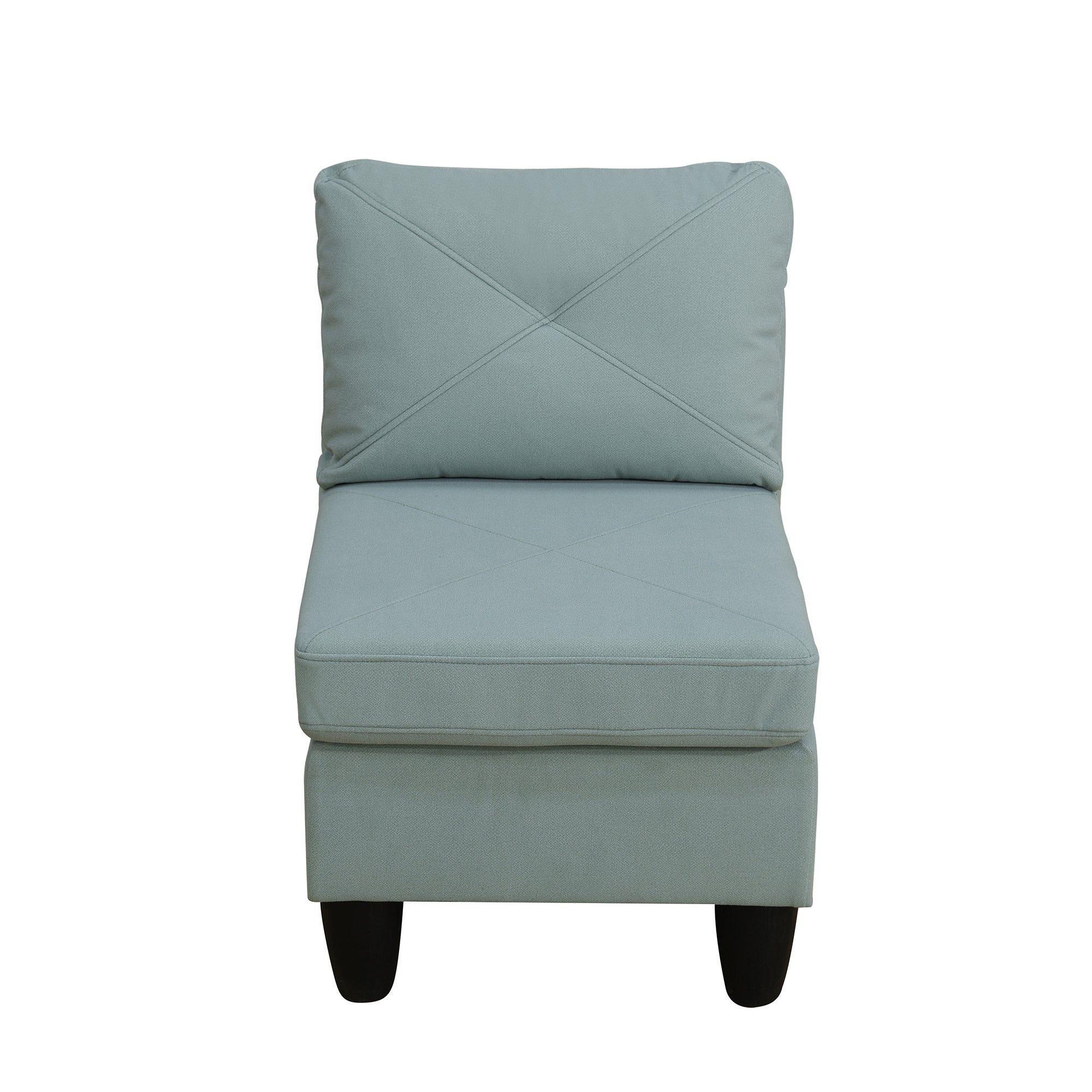 Ainehome Pale Green Massa Flannel 4-Piece Couch Living Room Sofa Set