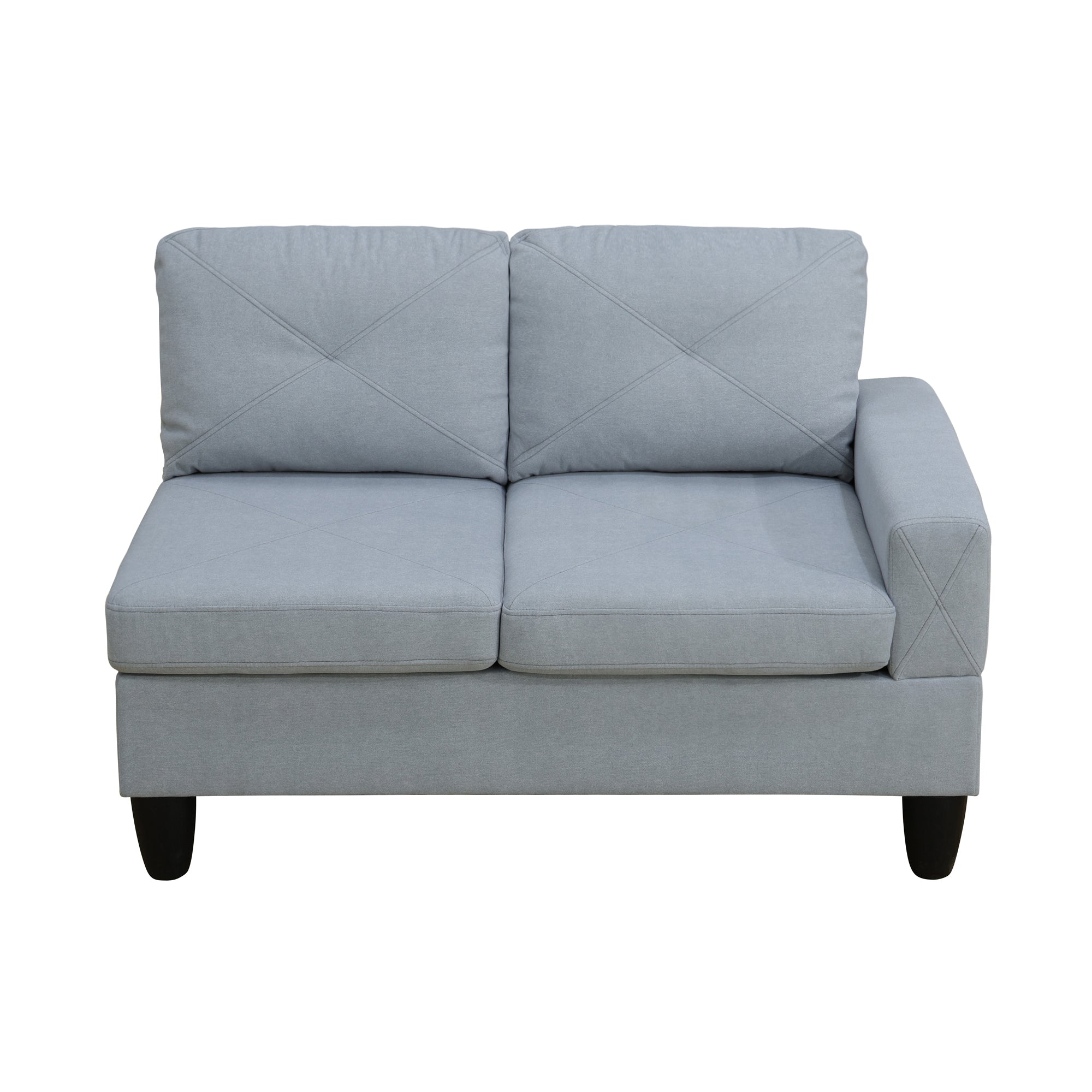 Ainehome Grey Massa Flannel 4-Piece Couch Living Room Sofa Set
