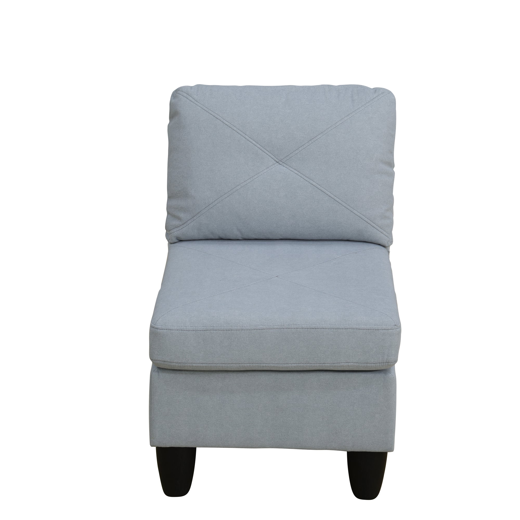Ainehome Grey Massa Flannel 4-Piece Couch Living Room Sofa Set