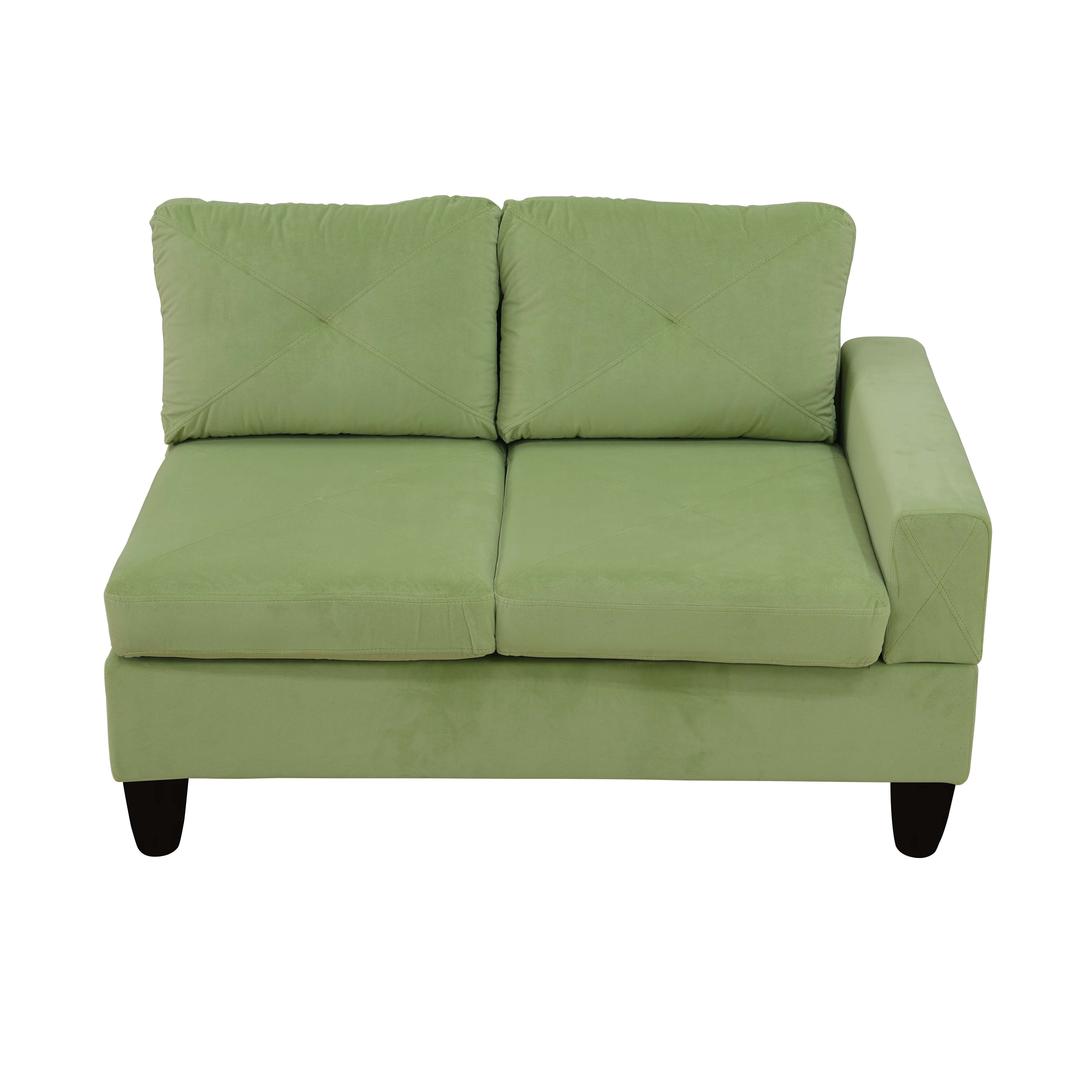 Ainehome Apple-Green Massa Flannel 4-Piece Couch Living Room Sofa Set