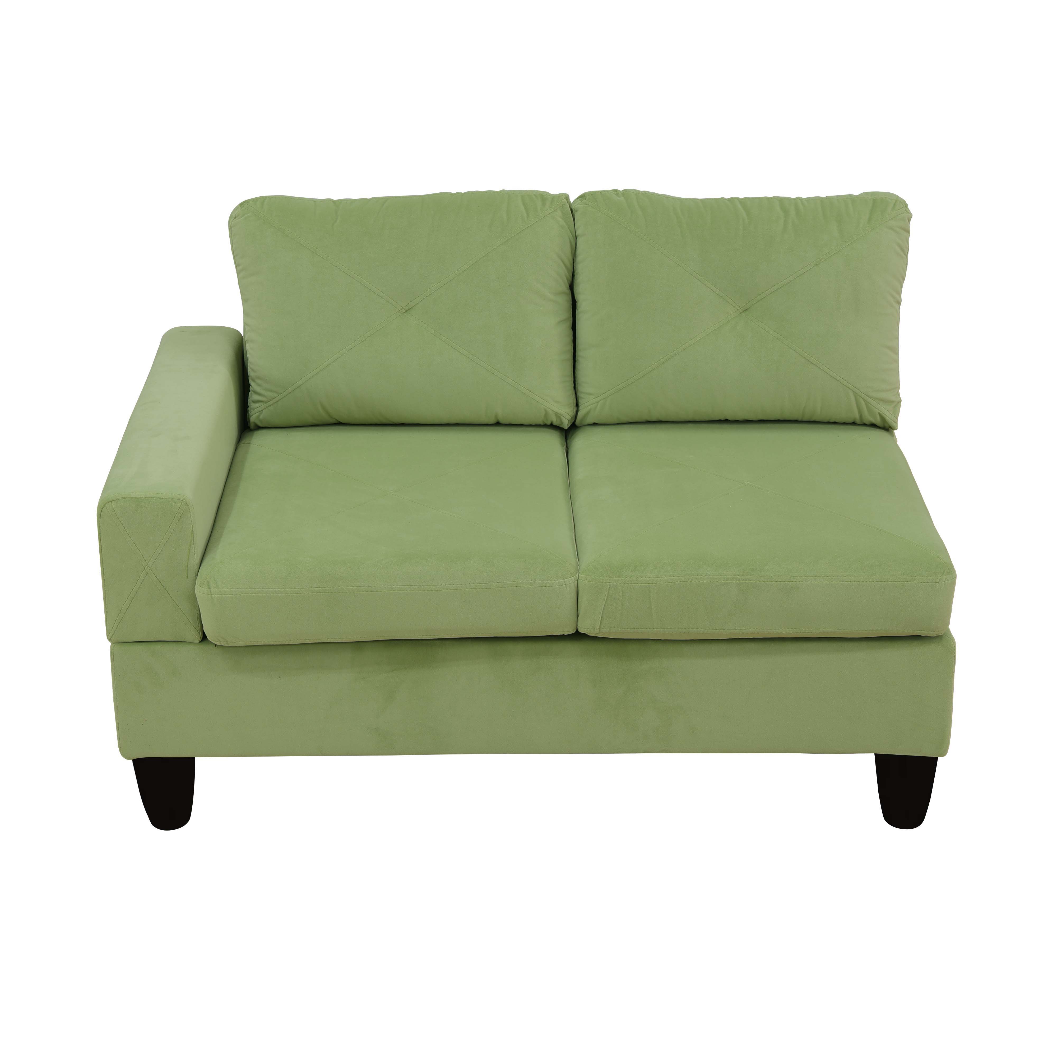 Ainehome Apple-Green Massa Flannel 4-Piece Couch Living Room Sofa Set