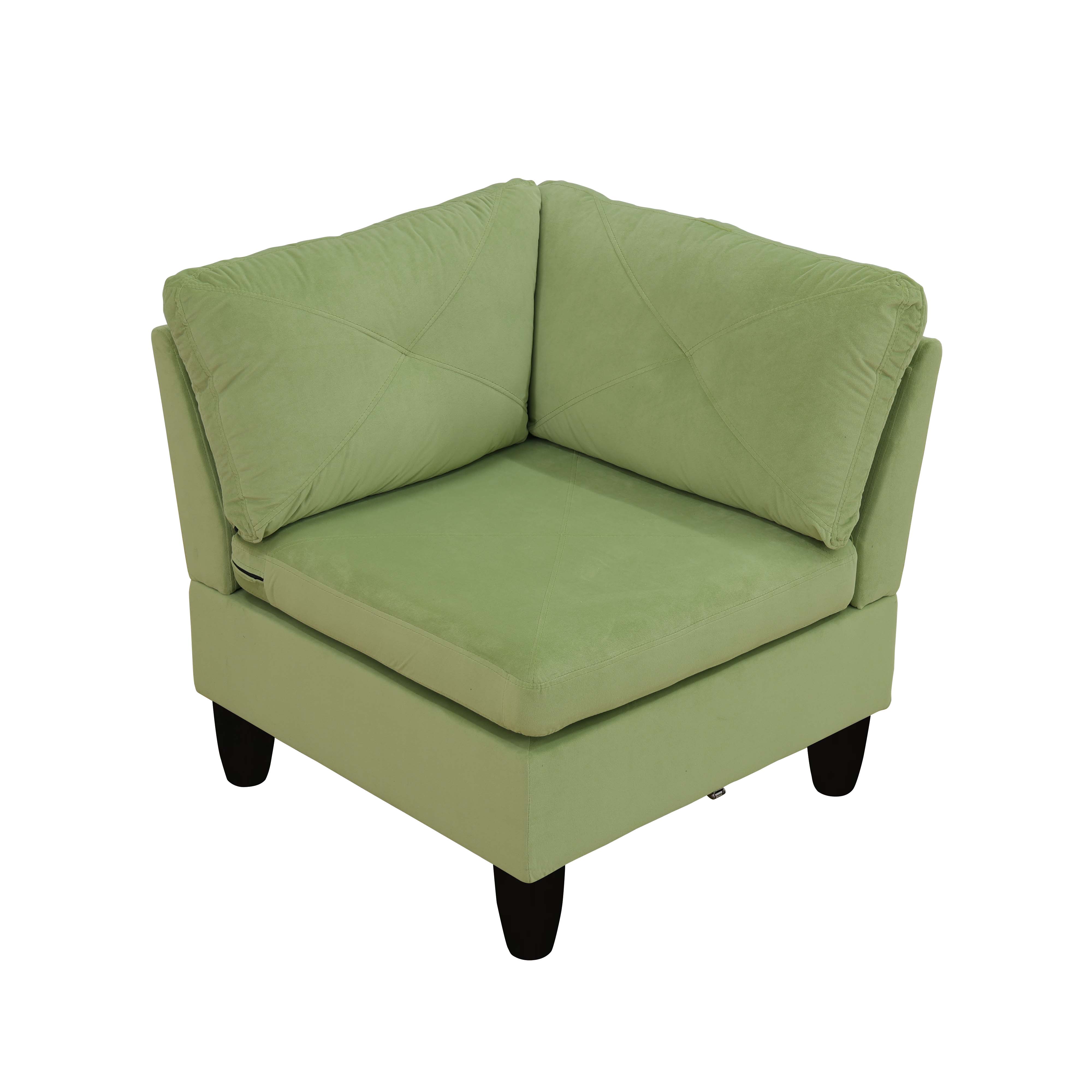 Ainehome Apple-Green Massa Flannel 4-Piece Couch Living Room Sofa Set