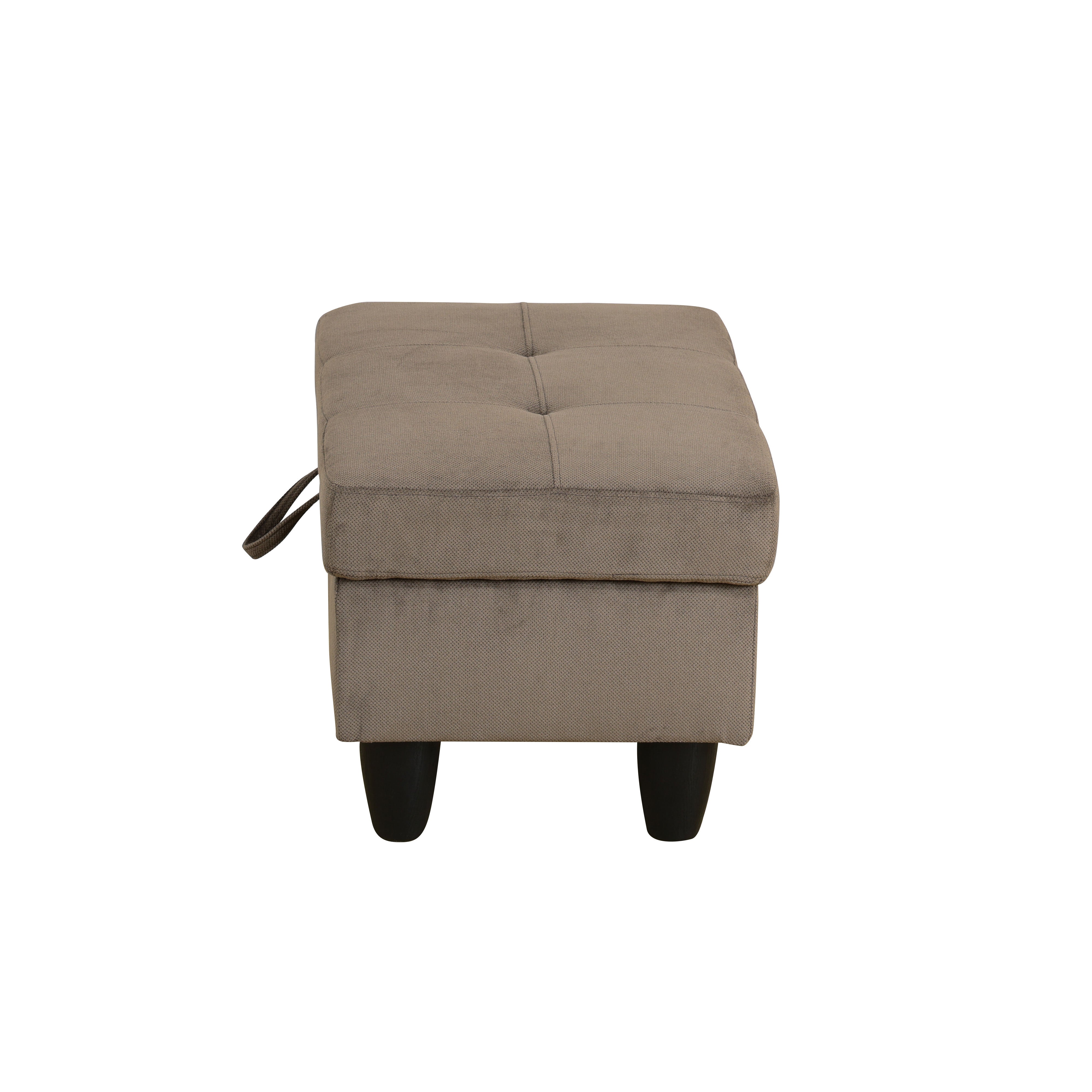 Ainehome Brown Corduroy Living Room Sofa Ottoman