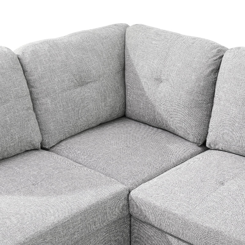 Aainehome L-shape Sofa Set