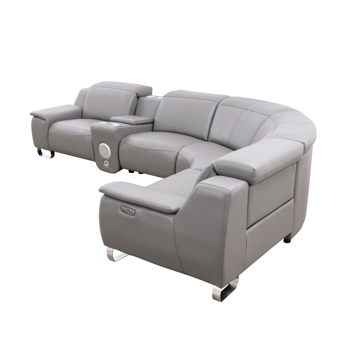 Ainehome beige Kunstleder 3-teiliges Sofa Wohnzimmer Sofa Set 
