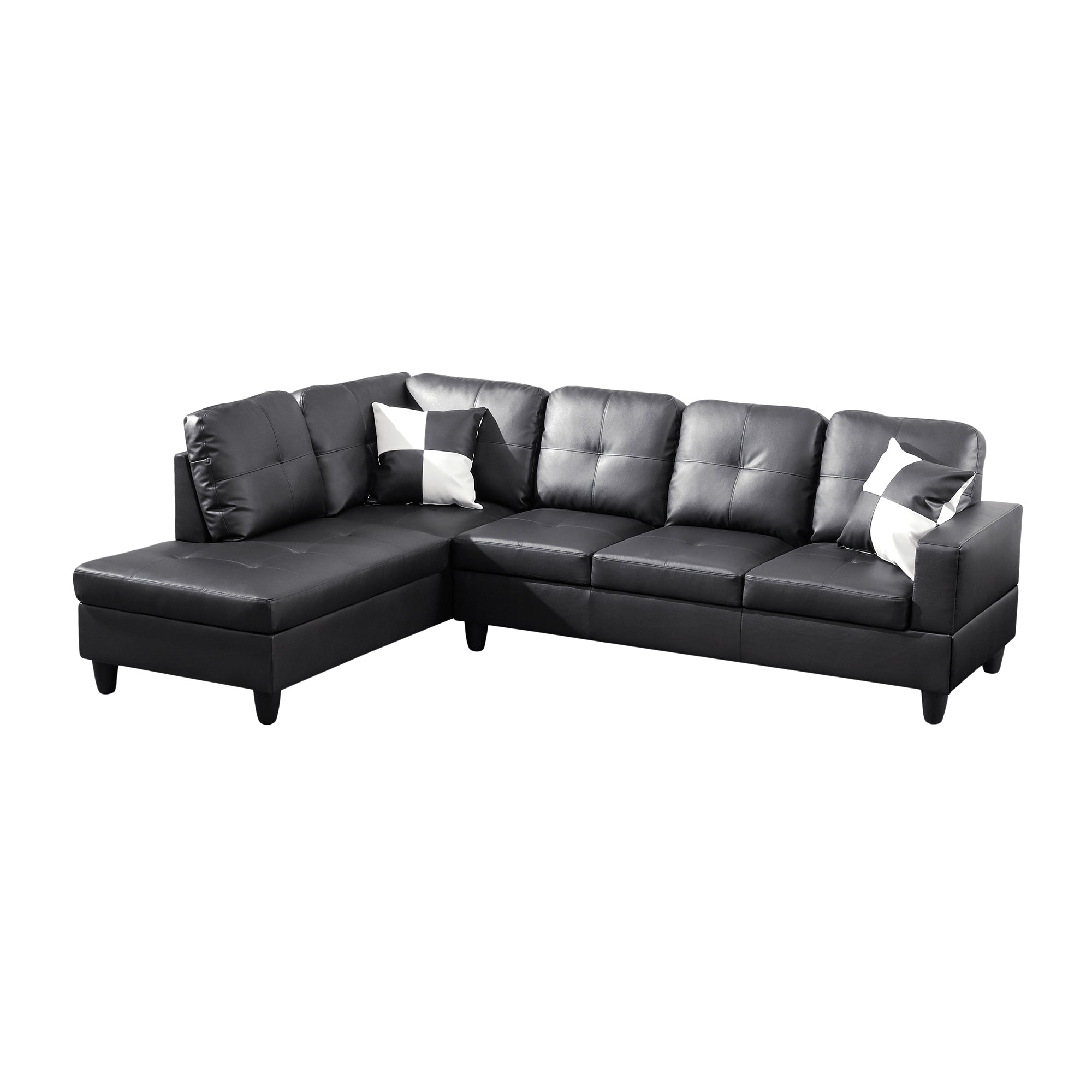 Ainehome Faux Leather L-Shaped 2/3-Piece two seats three seats Sofa Living Room Sofa Set