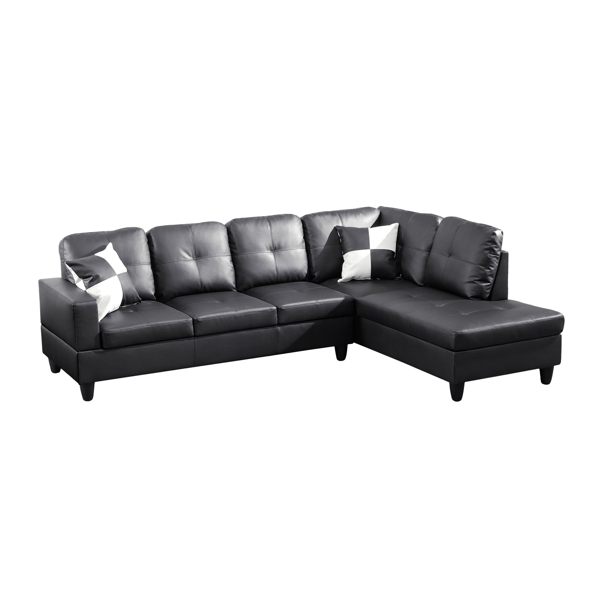 Ainehome Faux Leather L-Shaped 2/3-Piece two seats three seats Sofa Living Room Sofa Set