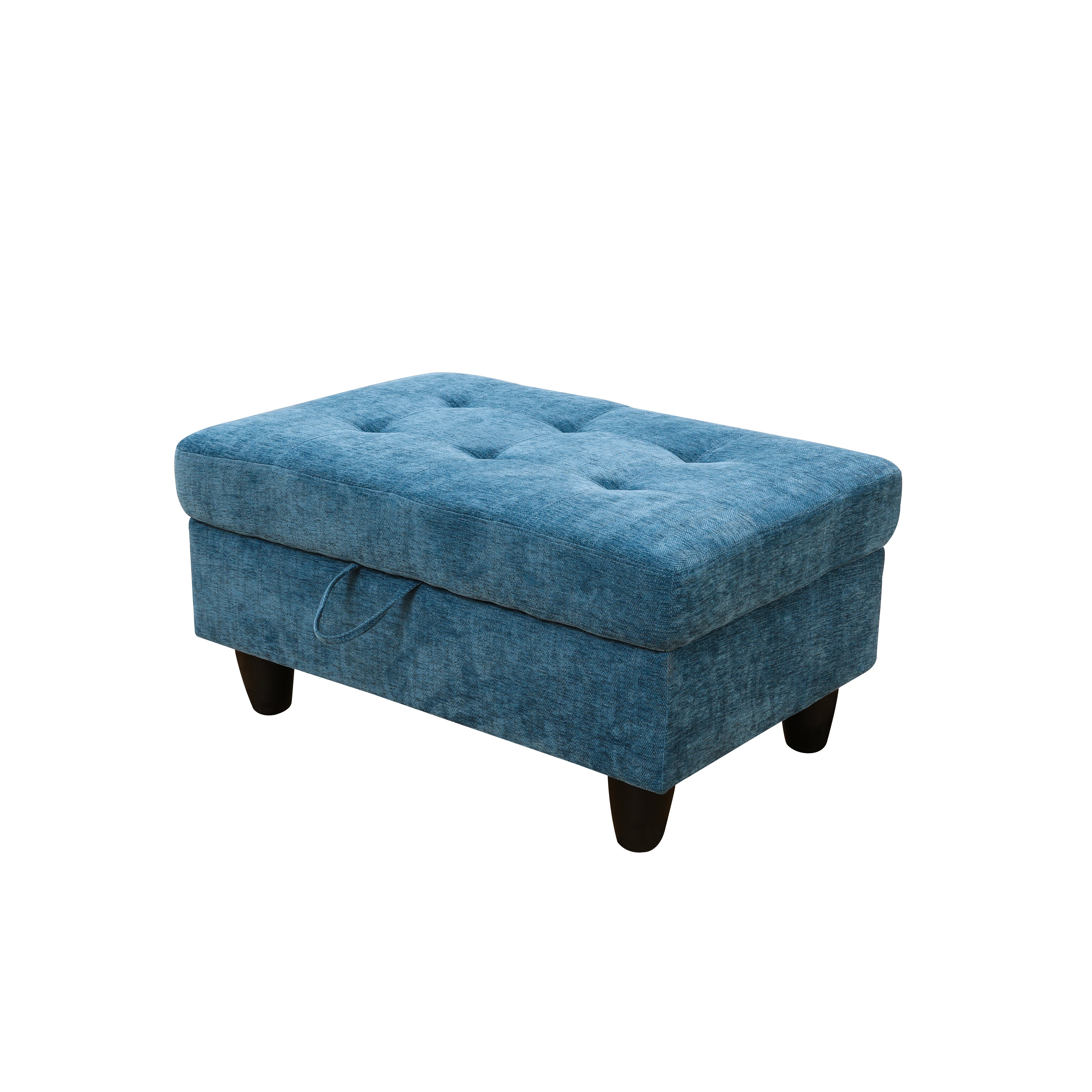 Ainehome Blue Flannel Storage Ottoman Living Room Sofa