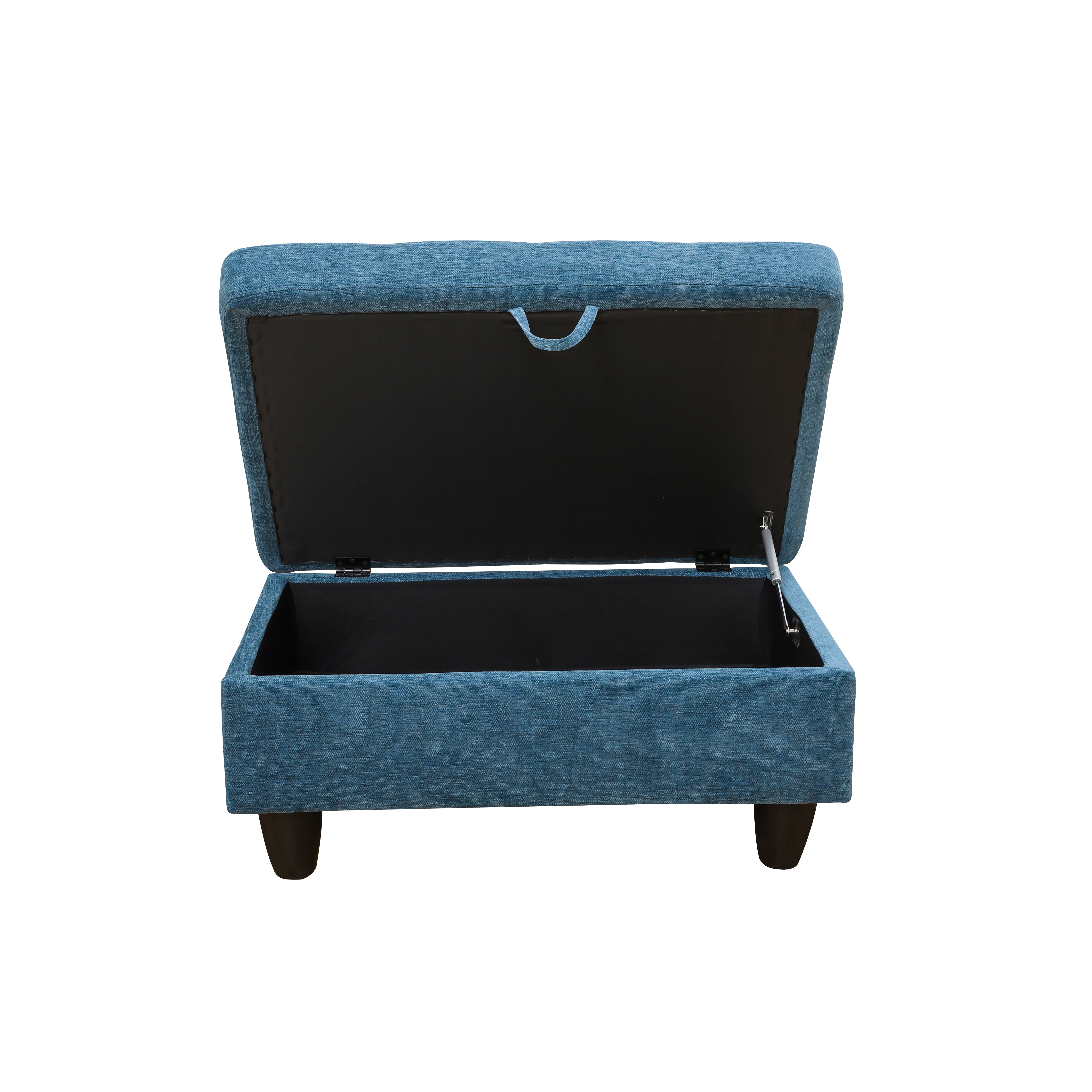 Ainehome Blue Flannel Storage Ottoman Living Room Sofa