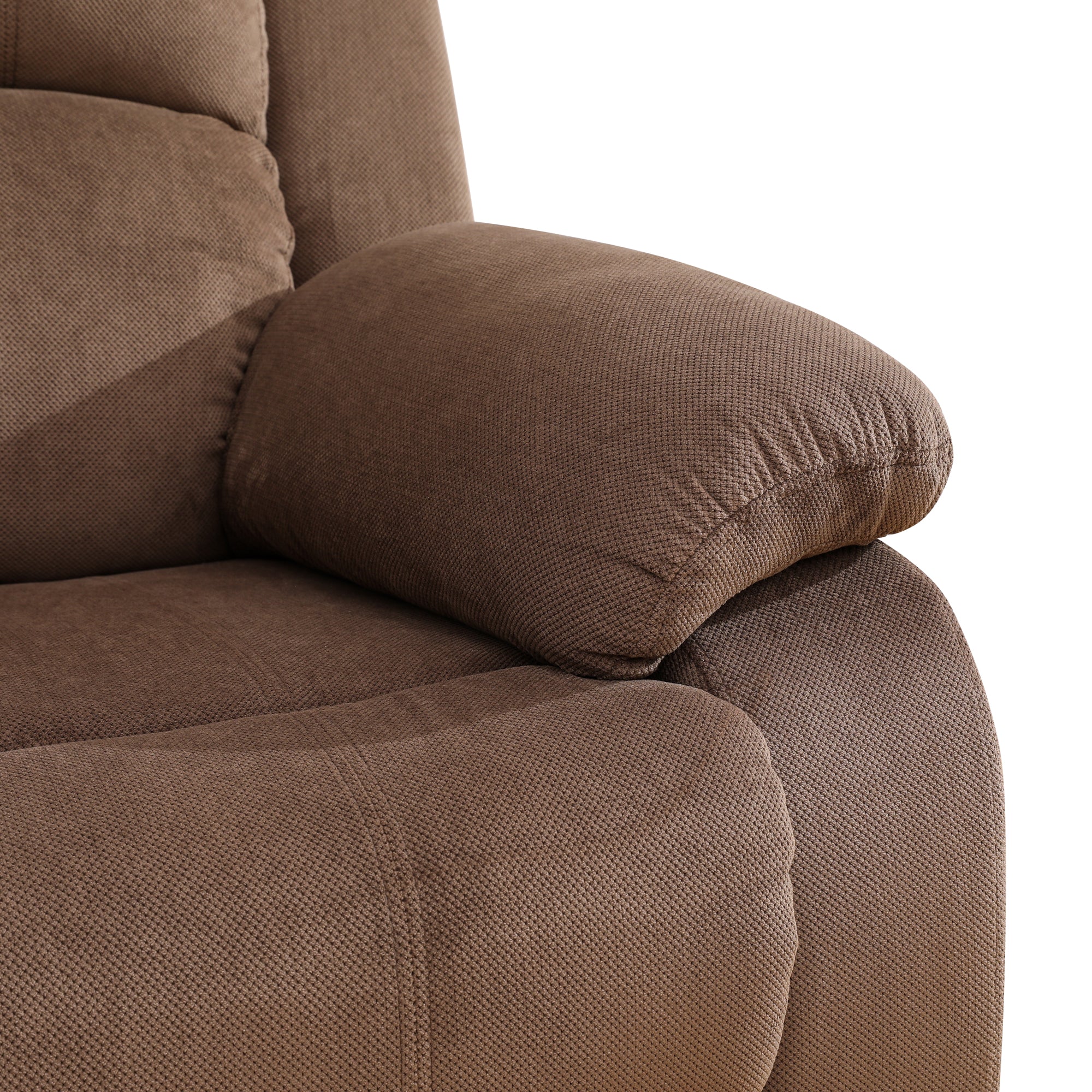 Ainehome Brown Pineapple Velvet Unit Sofa Living Room Sofa