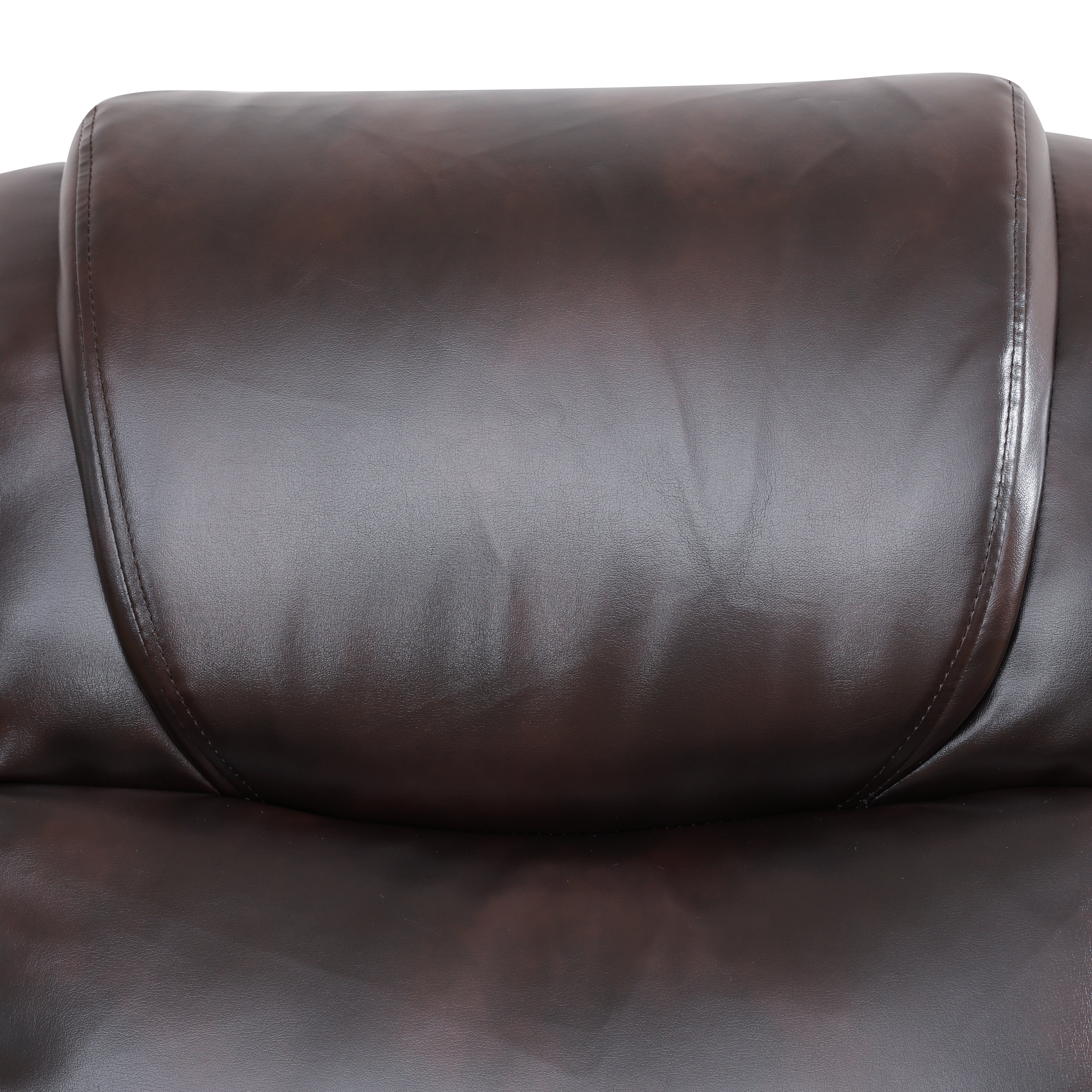 Ainehome Espresso Semi PU Synthetic Leather Unit Sofa Living Room Sofa