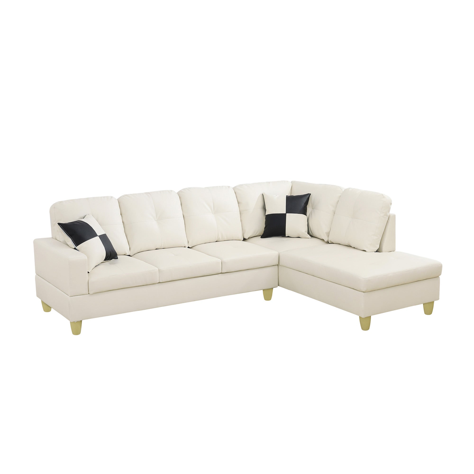 Ainehome Faux Leather L-Shaped 2/3-Piece two seats three seats Sofa Living Room Sofa Set