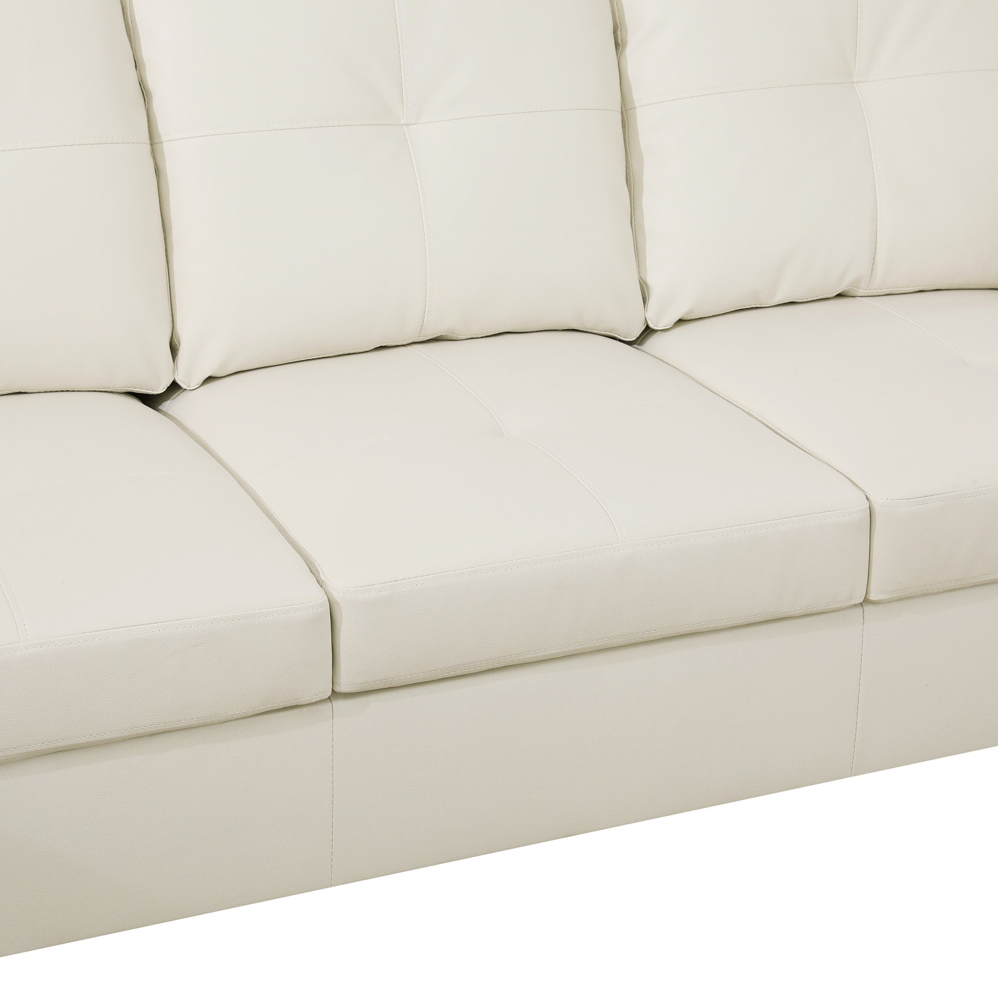 Ainehome Faux Leather L-Shaped 2/3-Piece two seats three seats Sofa Living Room Sofa Set