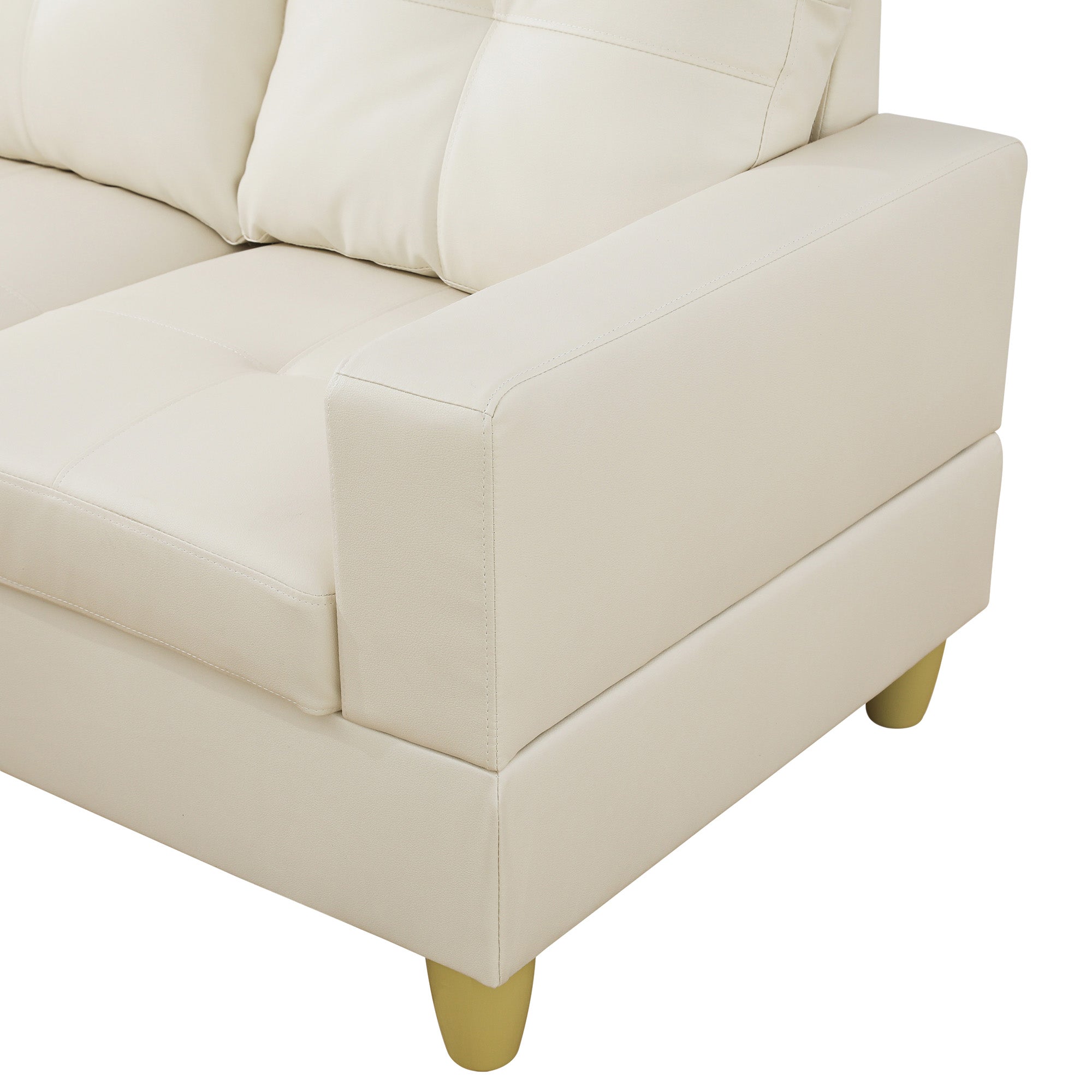 Ainehome Faux Leather L-Shaped 2/3-Piece two seats three seats Sofa Living Room Sofa Set