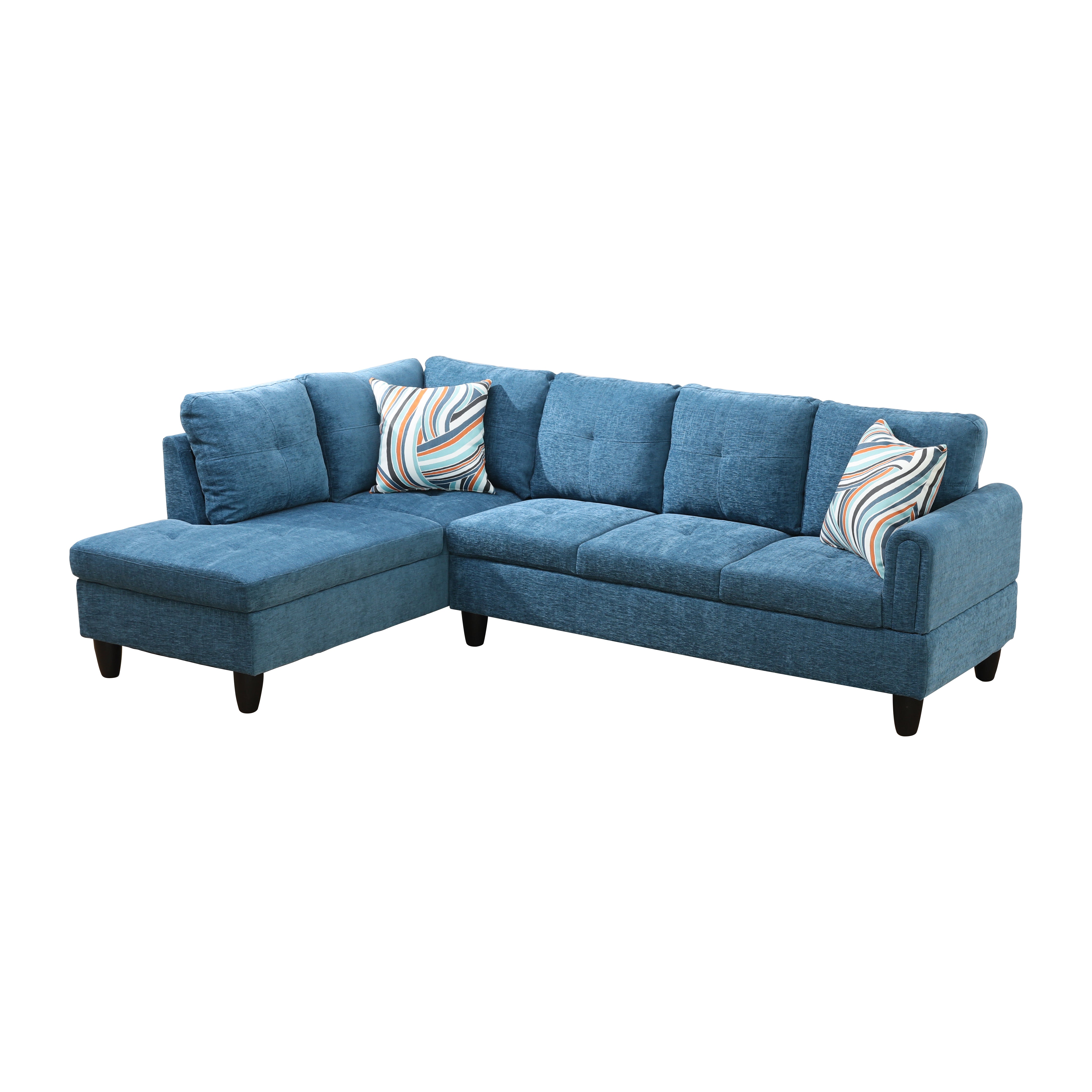 Ainehome Blue Flannel Living Room Sofa Set - Stylish & Comfortable Modern Couch
