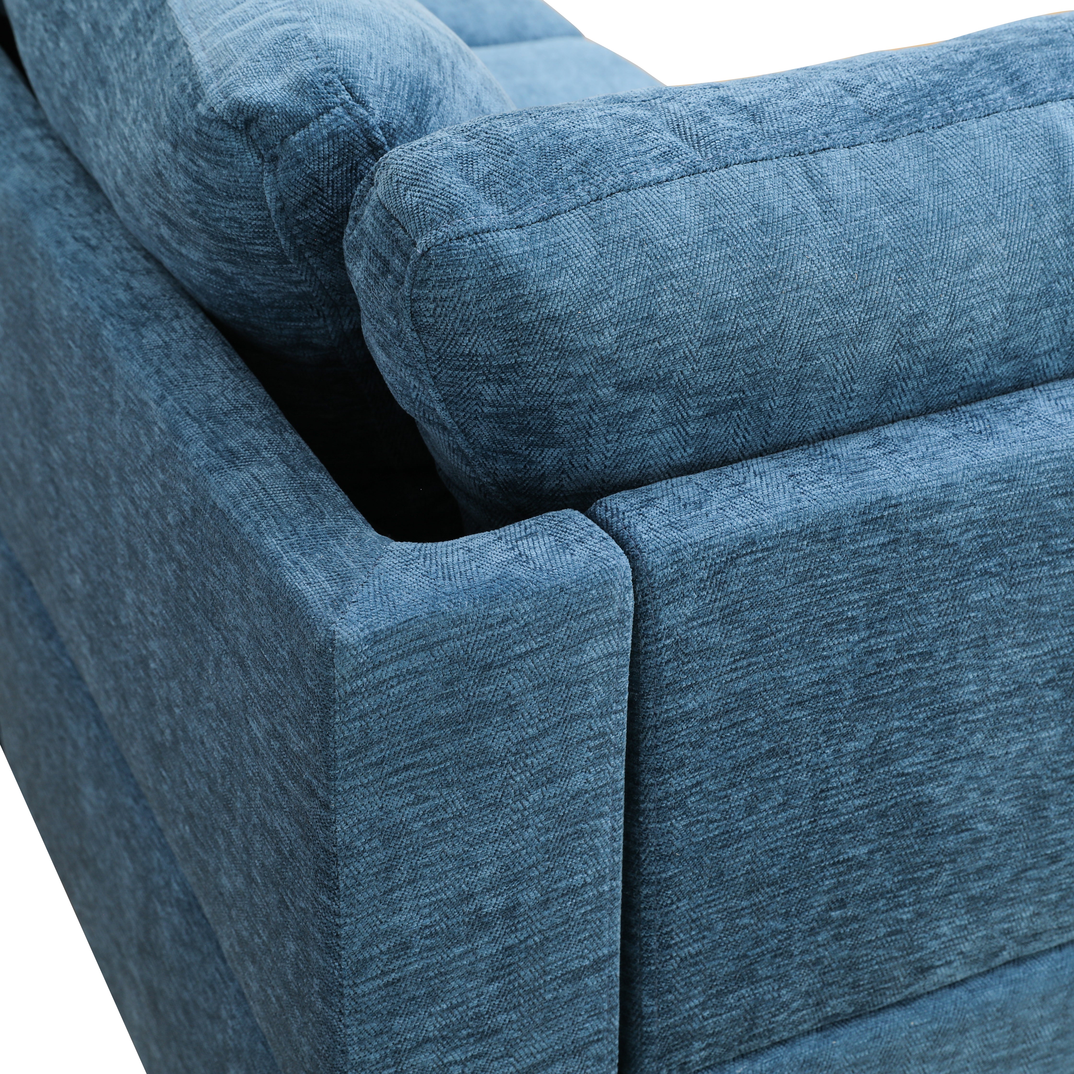 Ainehome Blue Flannel Living Room Sofa Set - Stylish & Comfortable Modern Couch